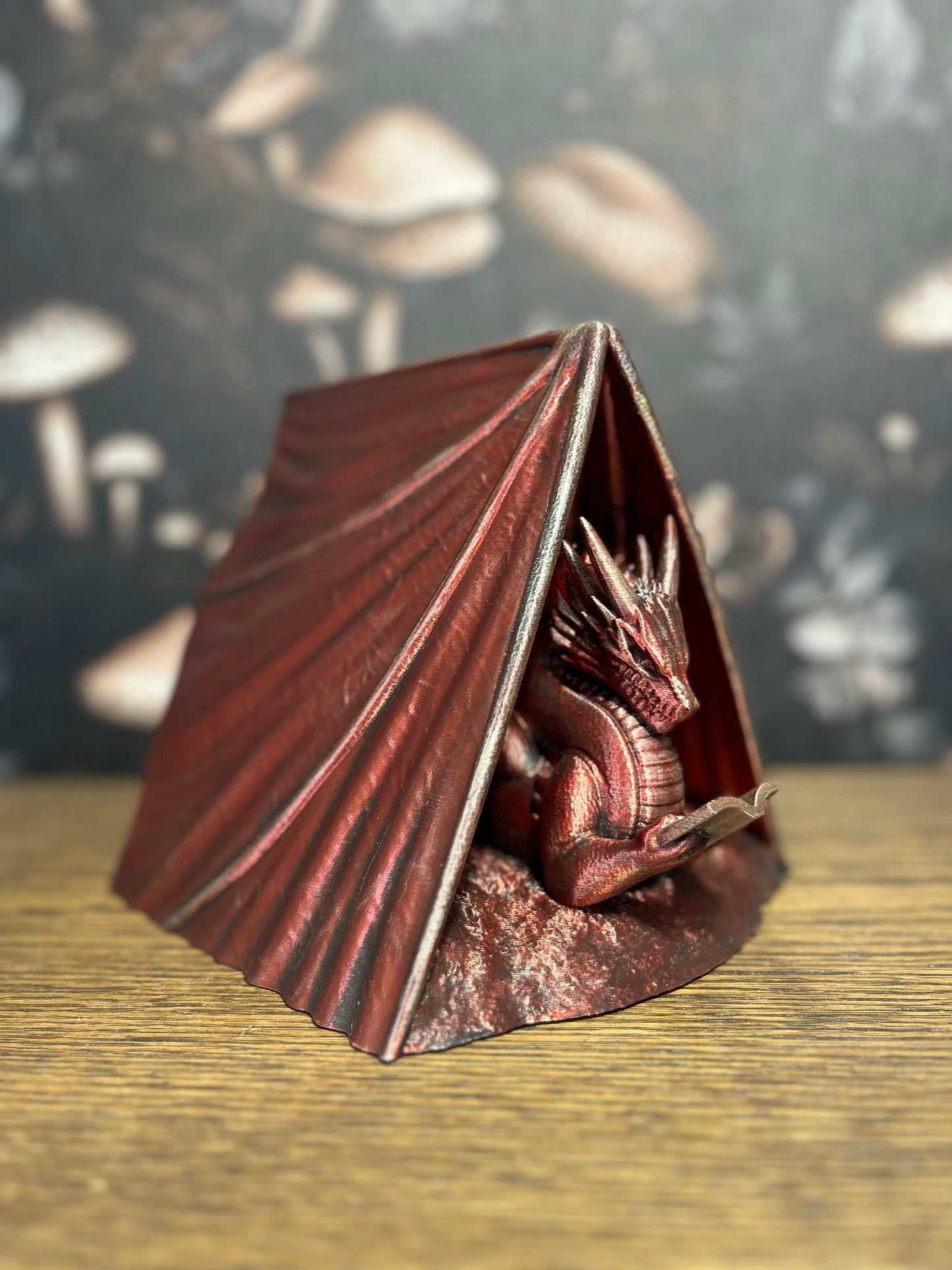 Hand Painted Bookwyrm Page Holder, Book Display, Dragon Lover, Fantasy Reader, Book Accessory, Bookish Gift