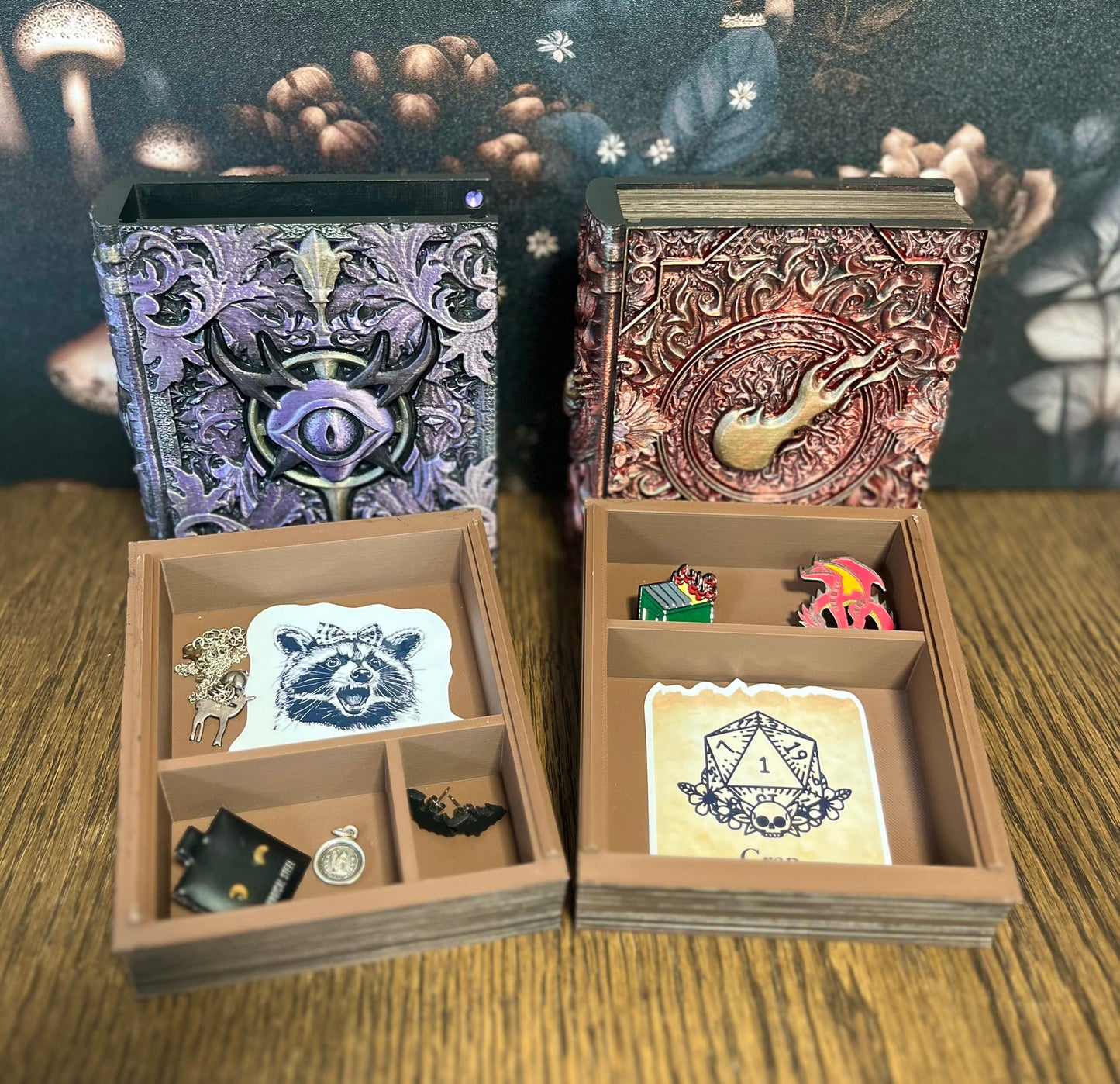 Basic Spellbook Dice Tome, Dice Tray, Miniature Storage, Roleplaying Games, DnD, Keepsake Storage Box, Jewellery Box, Custom Gift (Copy) (Copy) (Copy)