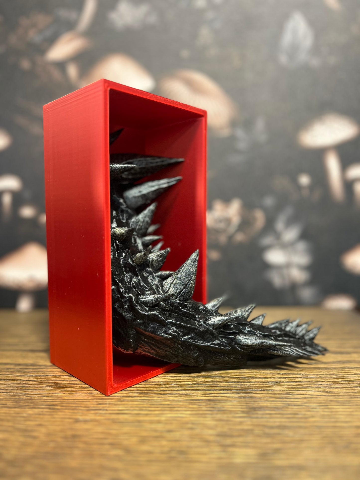 Hand Painted Dragon Book Nook, Book Lover, Dragon Book End, Book Nooks