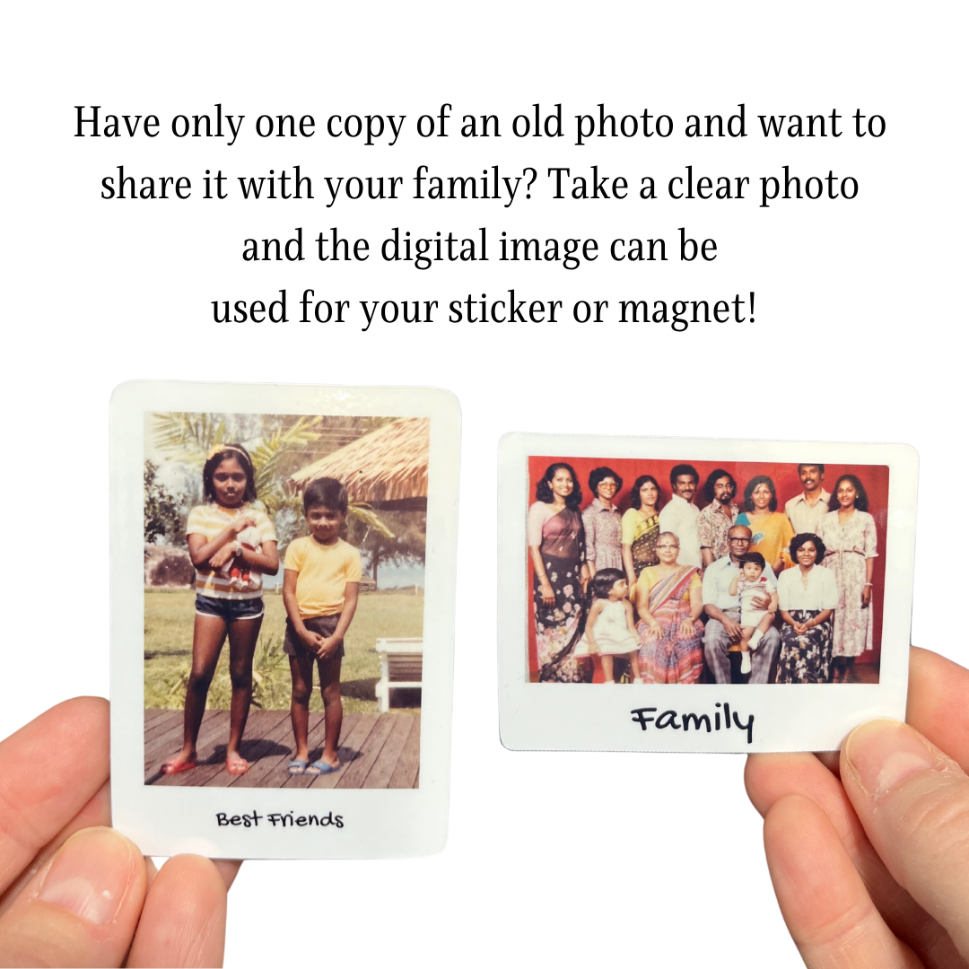 Standard Shape Custom Photo Stickers & Magnets, Sticker Bundle, e-reader Kindle Sticker, Water Bottle Sticker, Laptop Sticker