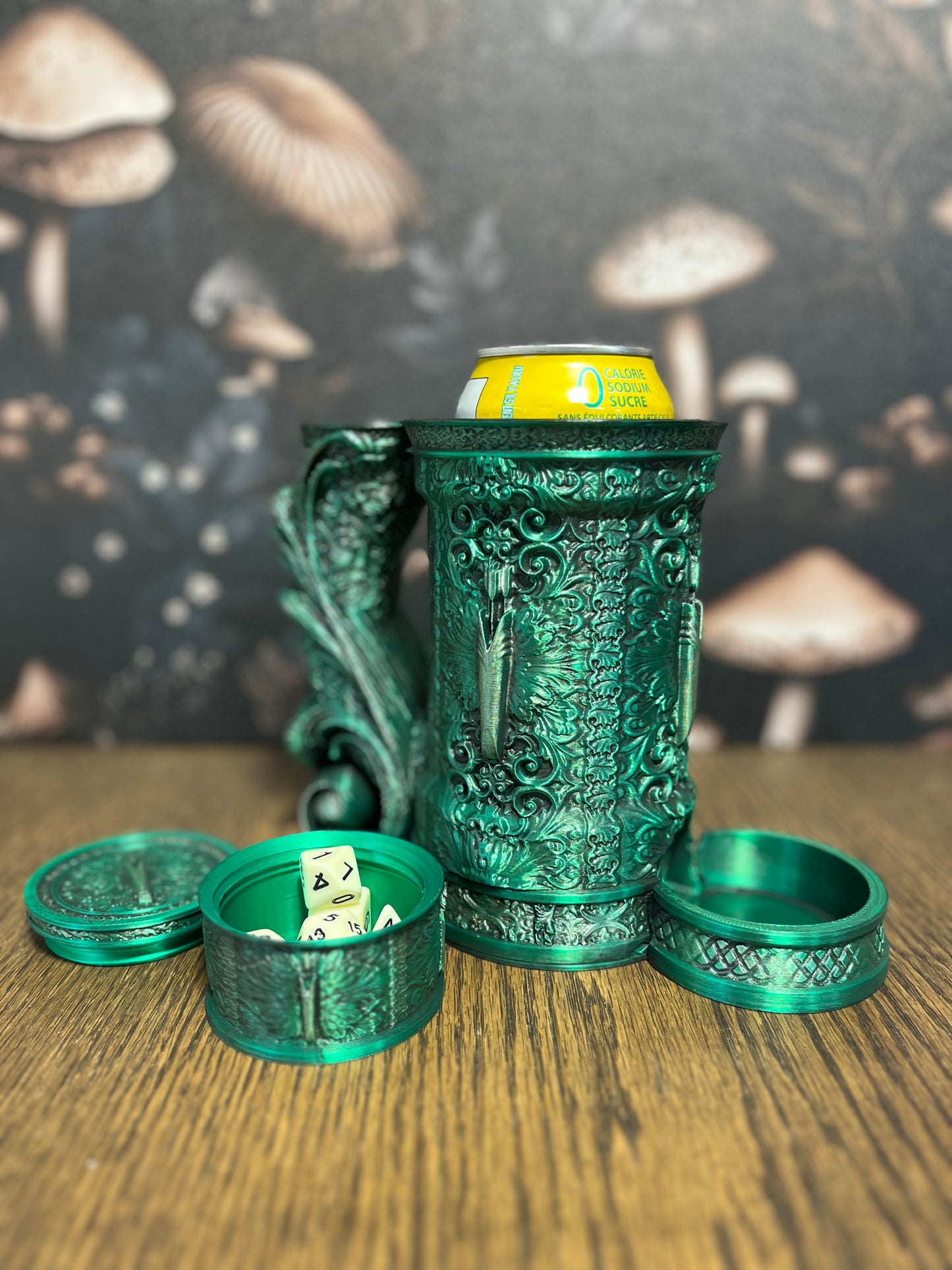 Barbarian Tankard & Dice Tower, Can Holder, Dice Storage, Dice Vault