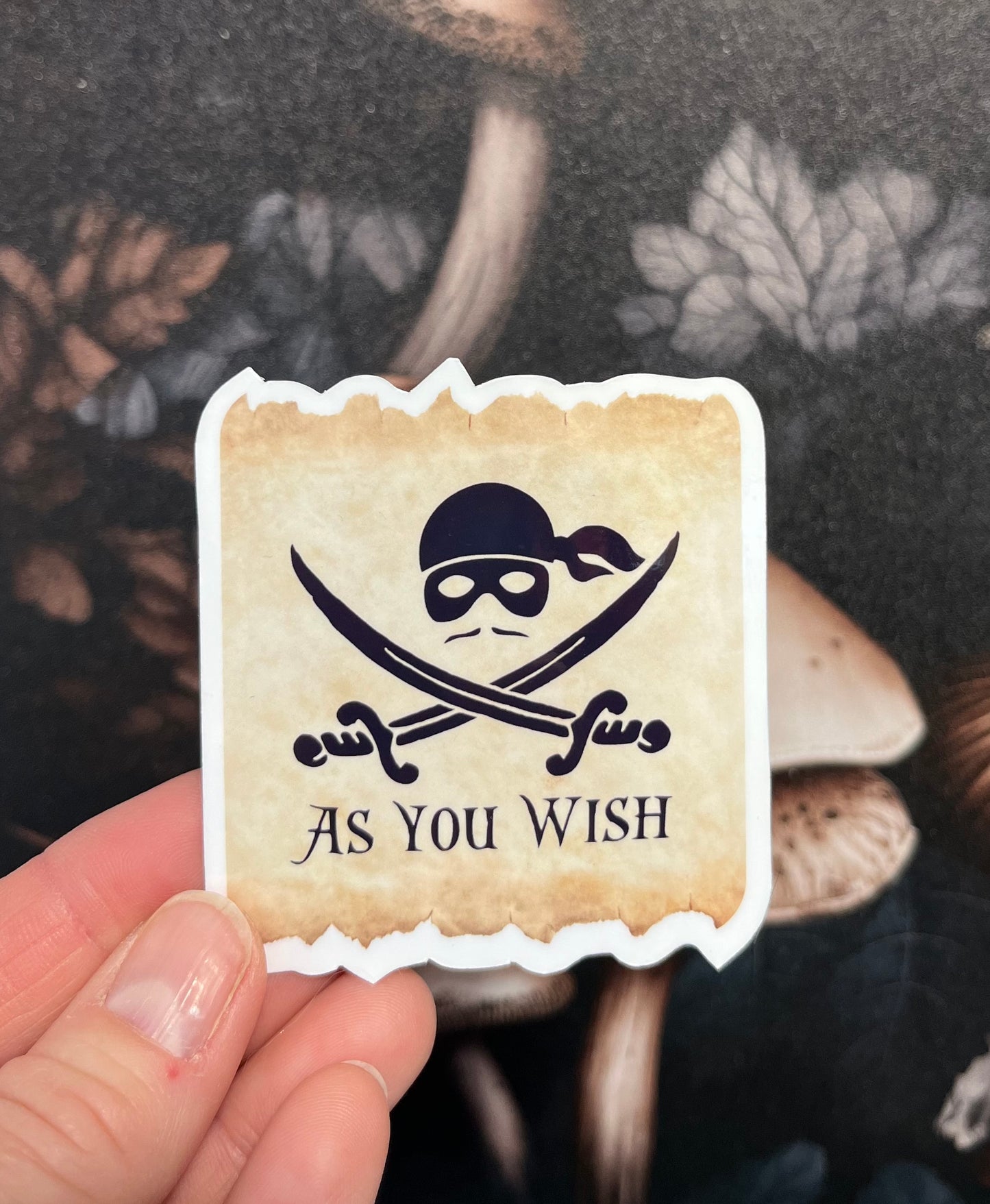 Princess Bride Stickers & Magnet, 80's Movies, Princess Bride movie gift, e-reader Kindle Sticker, Water Bottle Sticker, Laptop Sticker