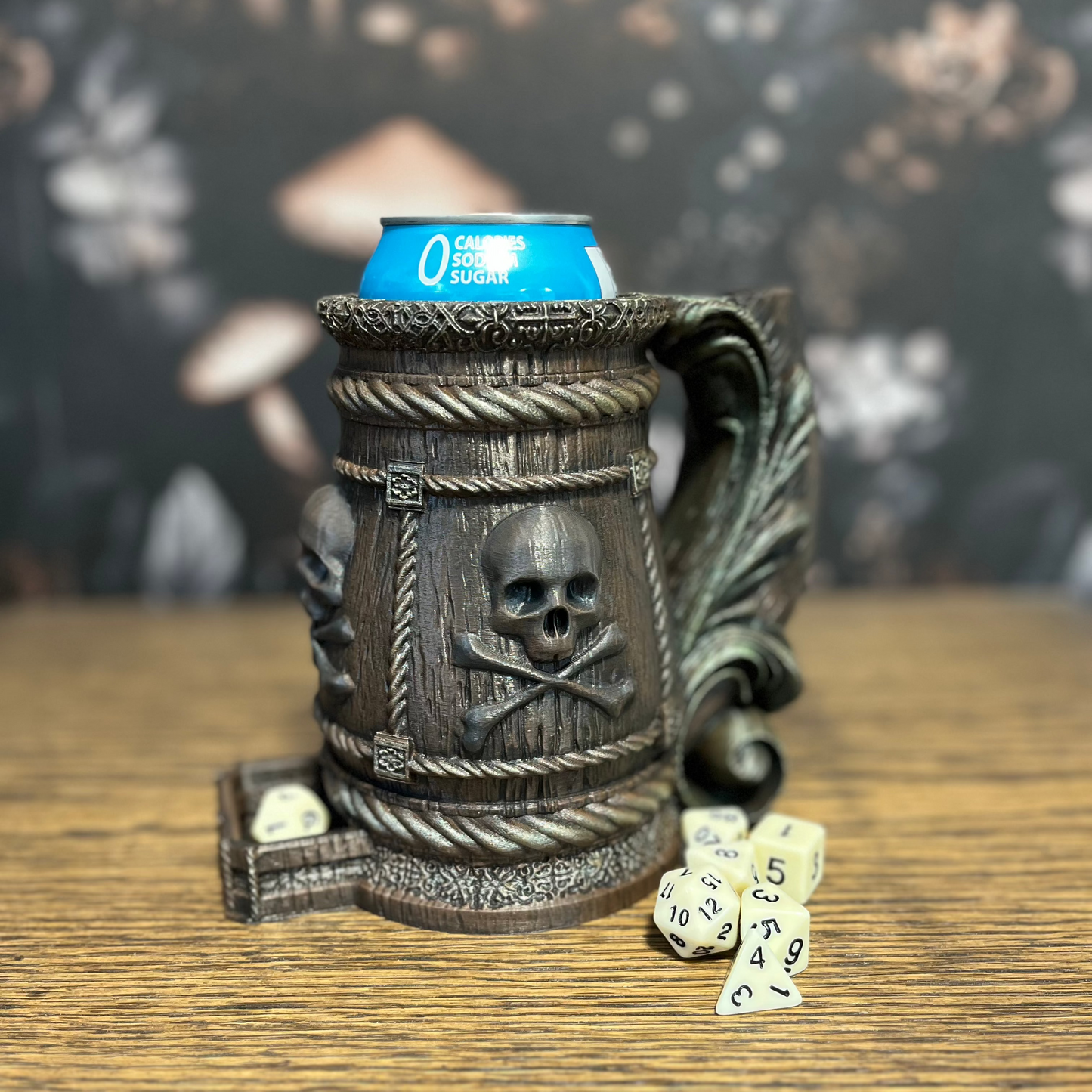 Pirate Tankard & Dice Tower, Can Holder, Dice Storage