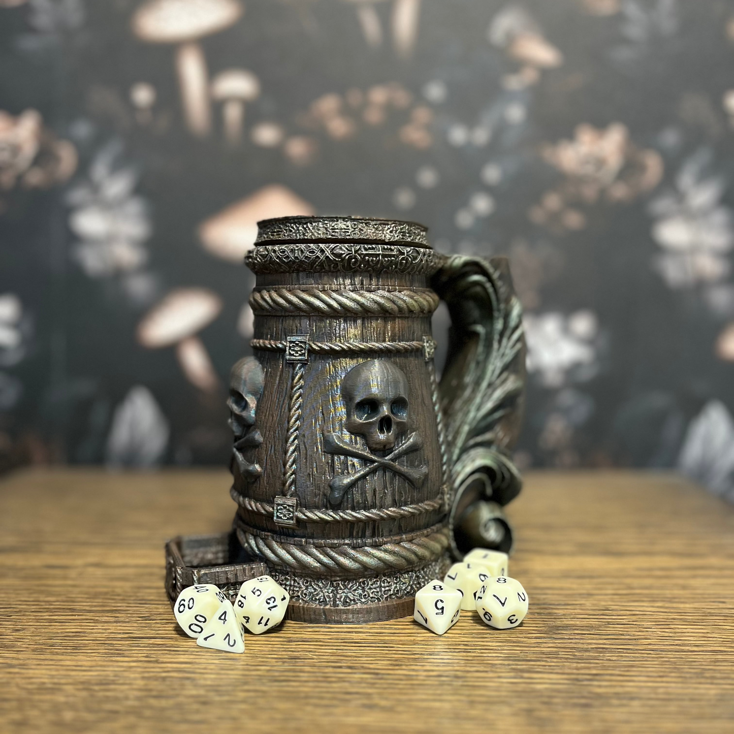 Pirate Tankard & Dice Tower, Can Holder, Dice Storage