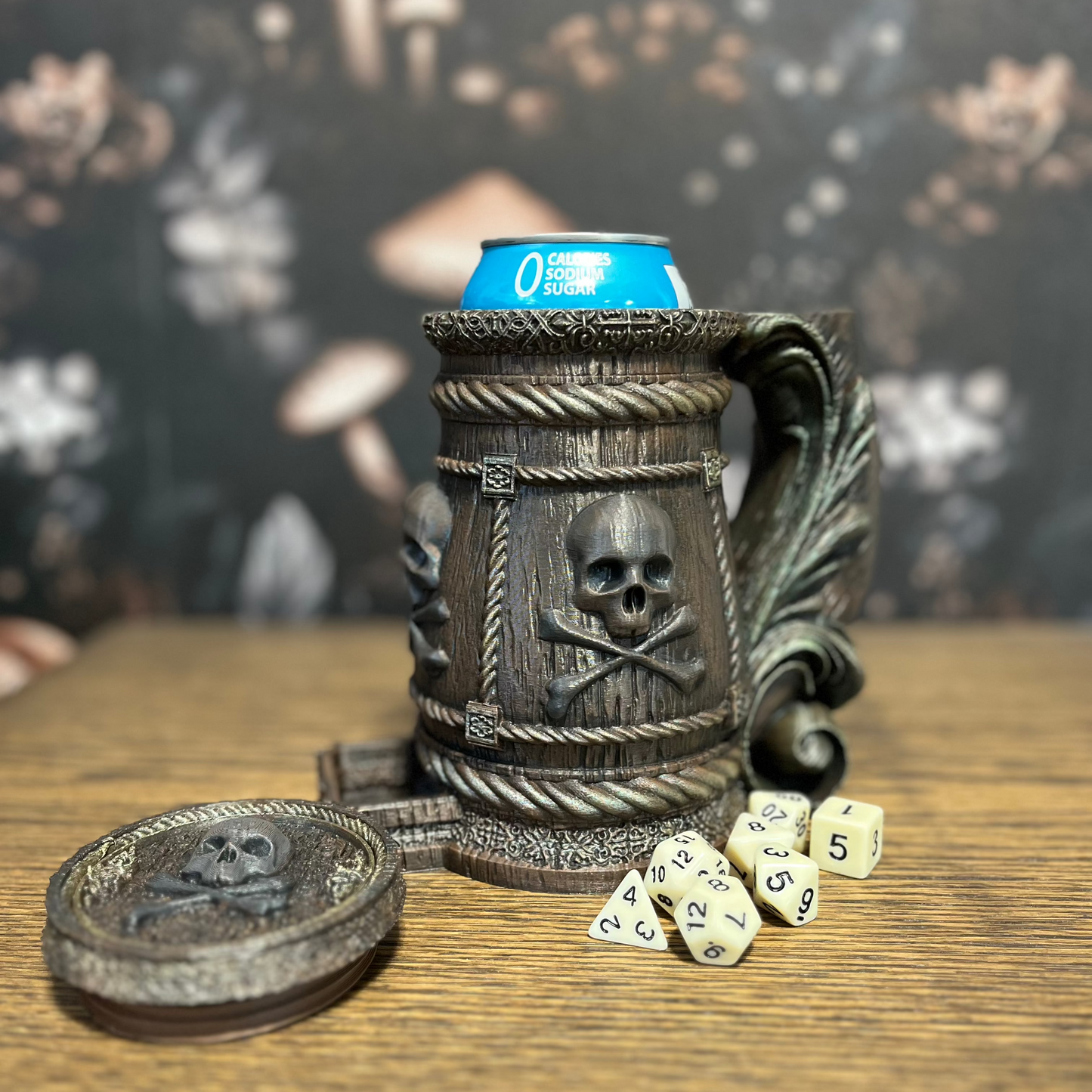 Pirate Tankard & Dice Tower, Can Holder, Dice Storage