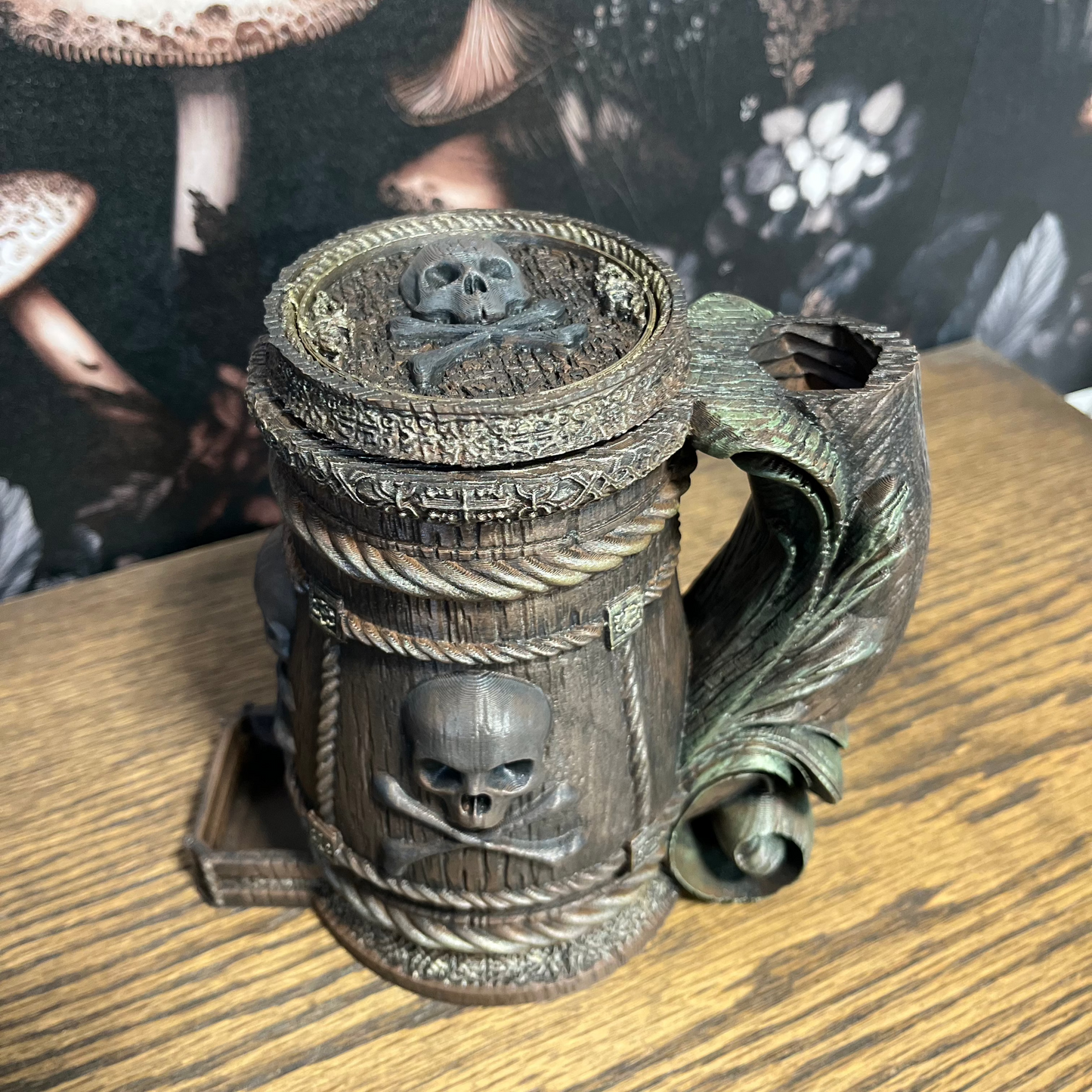 Pirate Tankard & Dice Tower, Can Holder, Dice Storage