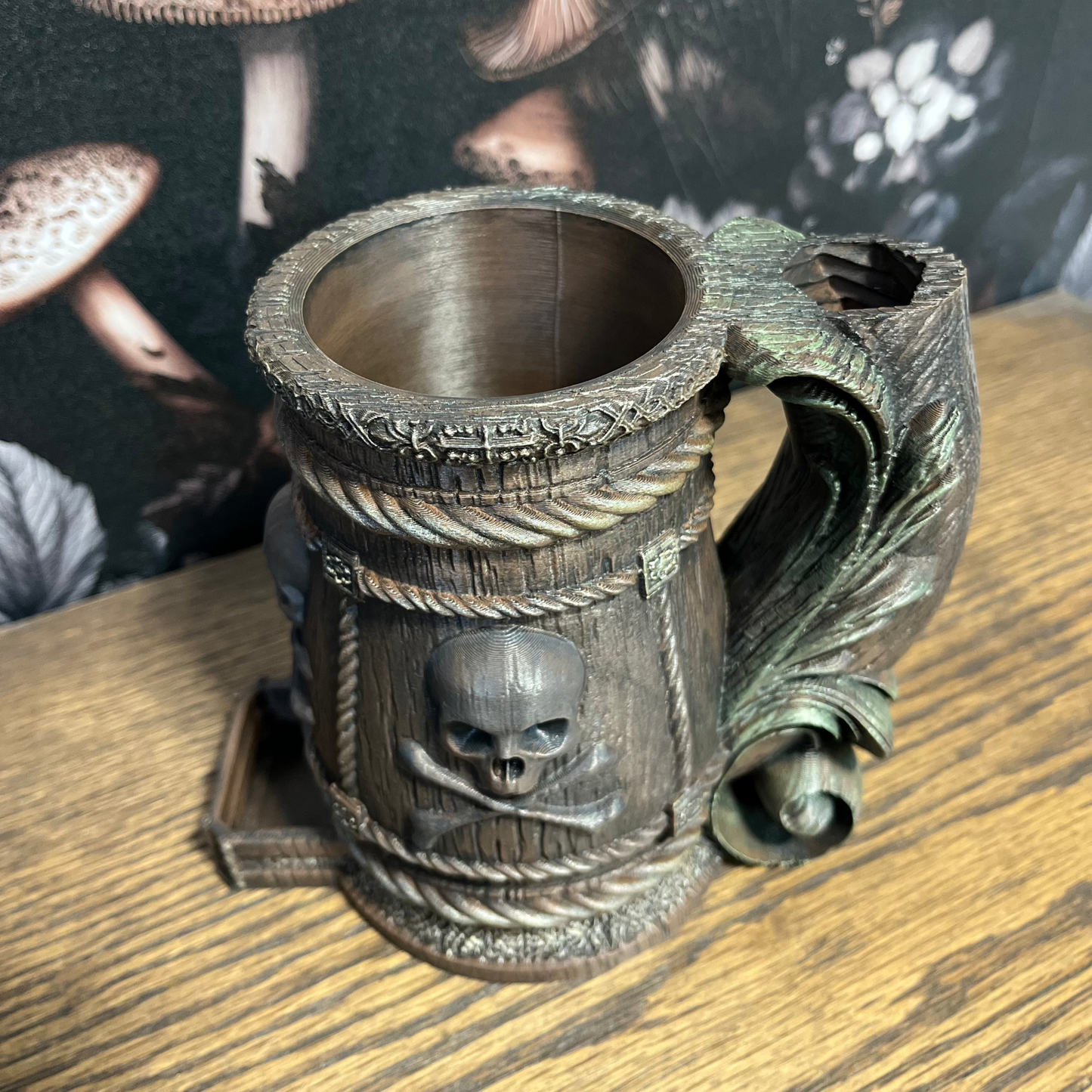 Pirate Tankard & Dice Tower, Can Holder, Dice Storage