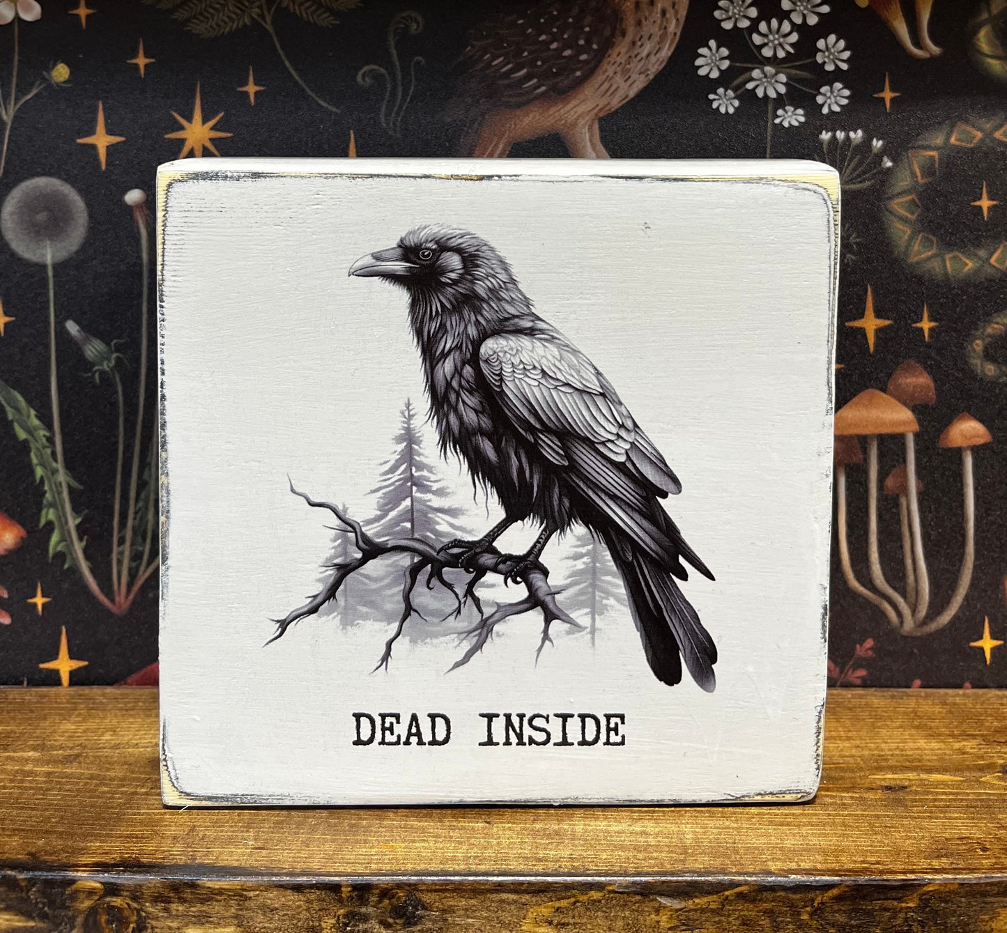 Dead Inside Decorative Block, Funny Signs, Funny Gifts