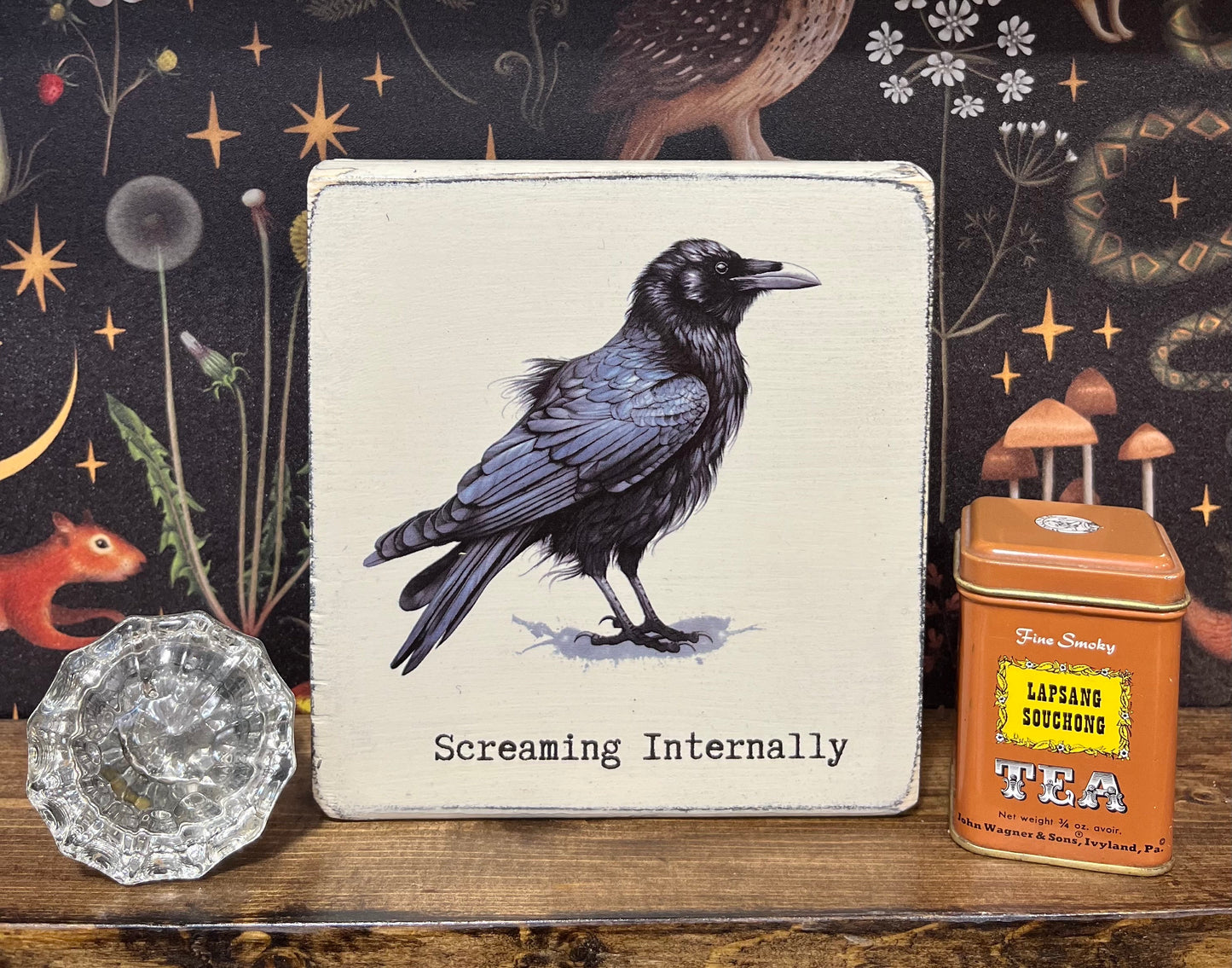 Screaming Internally Decorative Block, Funny Signs, Funny Gifts