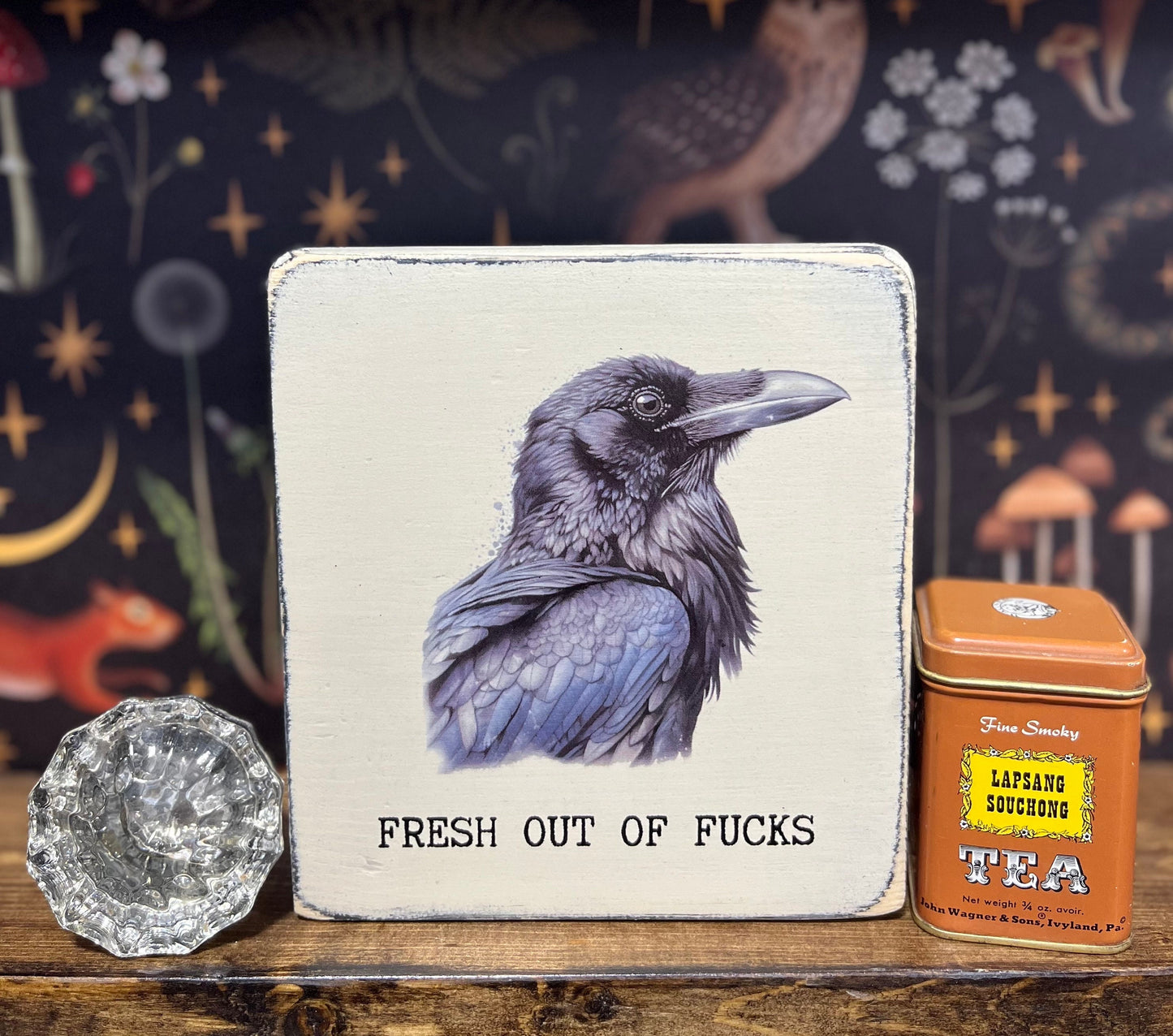 Fresh out of Fucks Decorative Block, Funny Signs, Funny Gifts