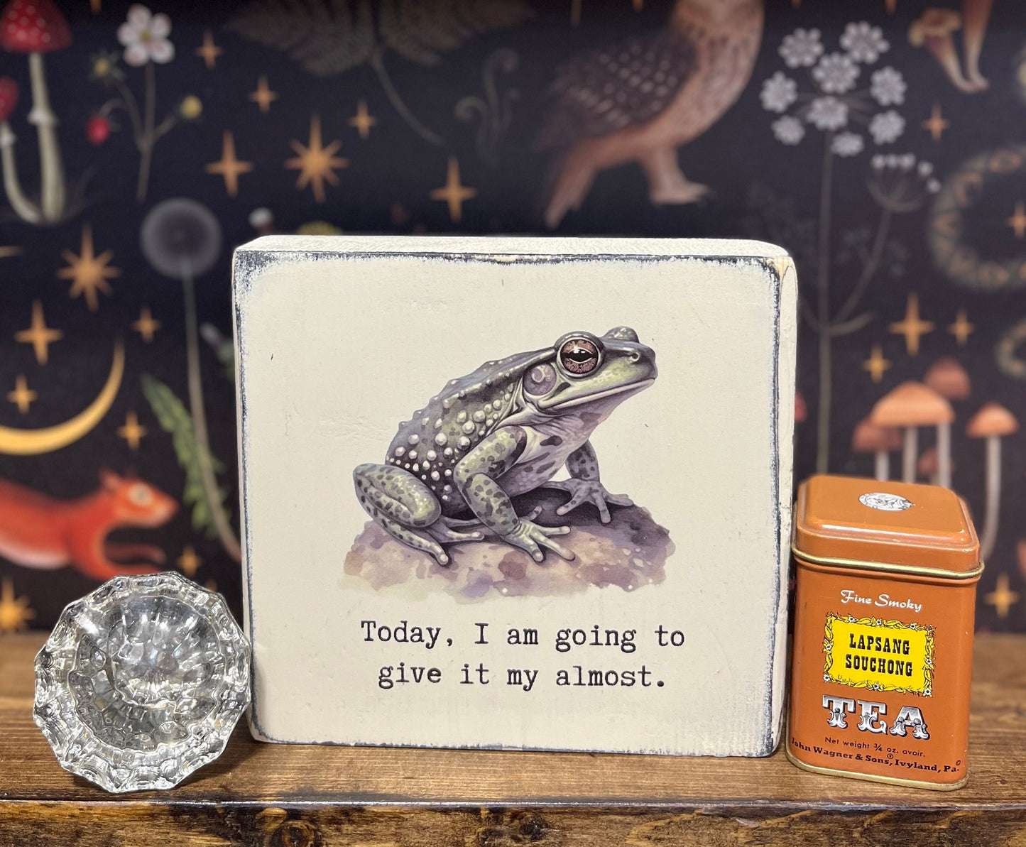 Today I am going to give it my almost Decorative Block, Funny Signs, Funny Gifts