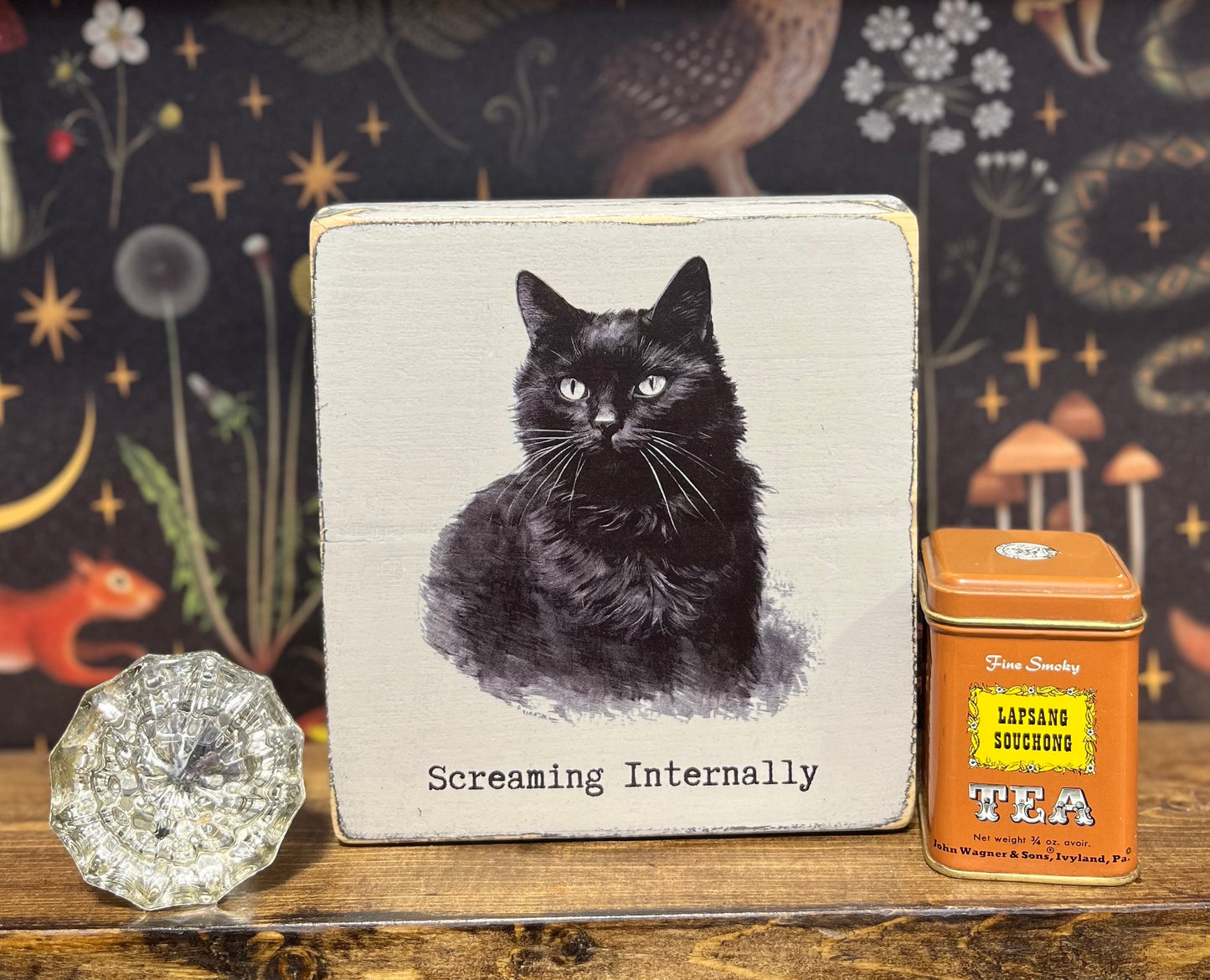 Screaming Internally Decorative Block, Funny Signs, Funny Gifts