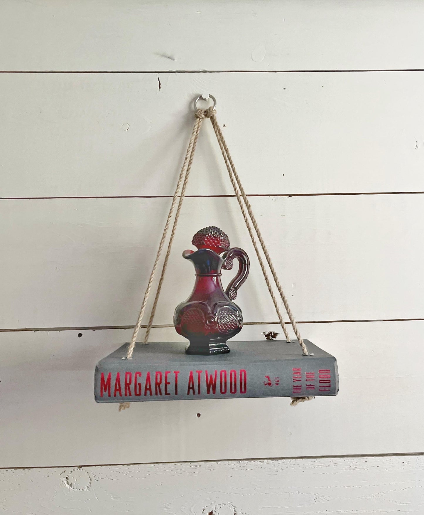 Novel Shelf, Hanging Rope Shelf, Plant shelf, Wall shelf, Succulent shelf, Book shelf