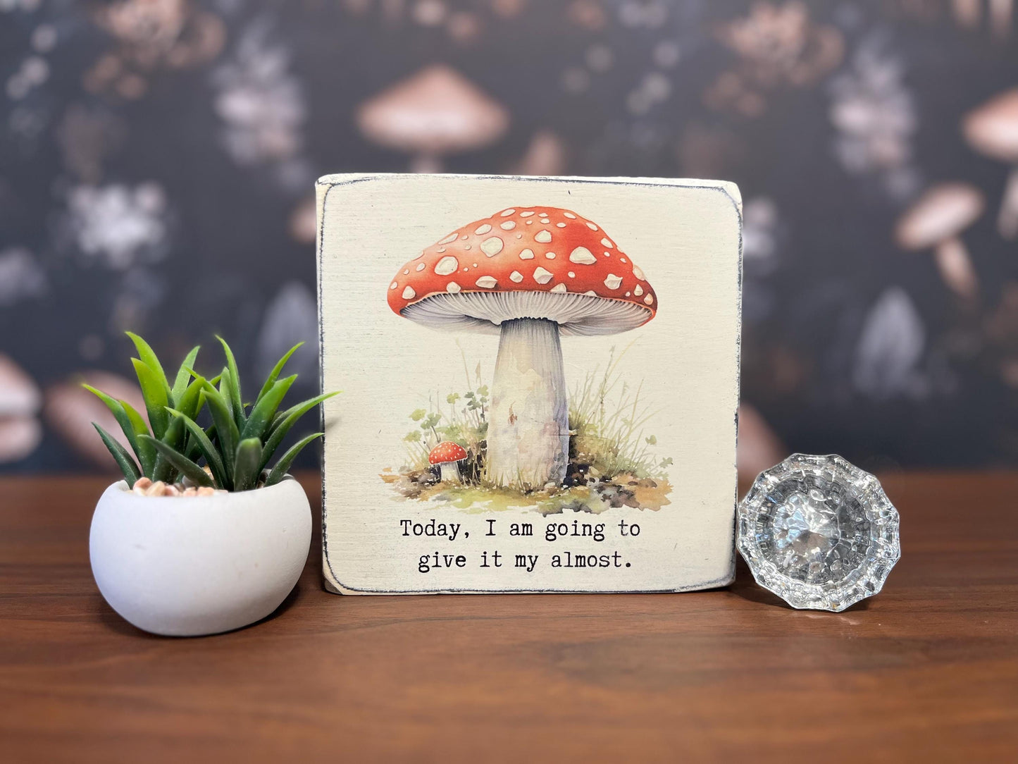 Today I am going to give it my almost Decorative Block, Funny Signs, Funny Gifts