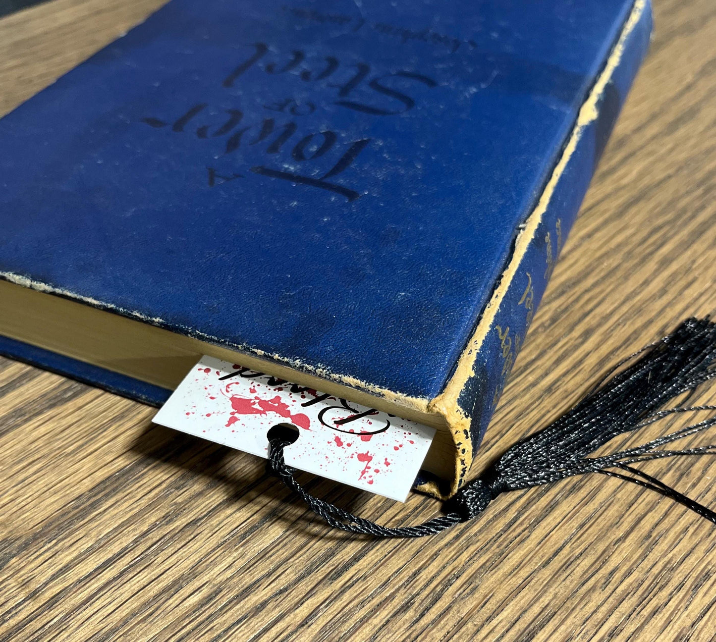 Blood Stains are red, luminal glows blue, True Crime Bookmark, Bookish Gift, Bookish Bookmark