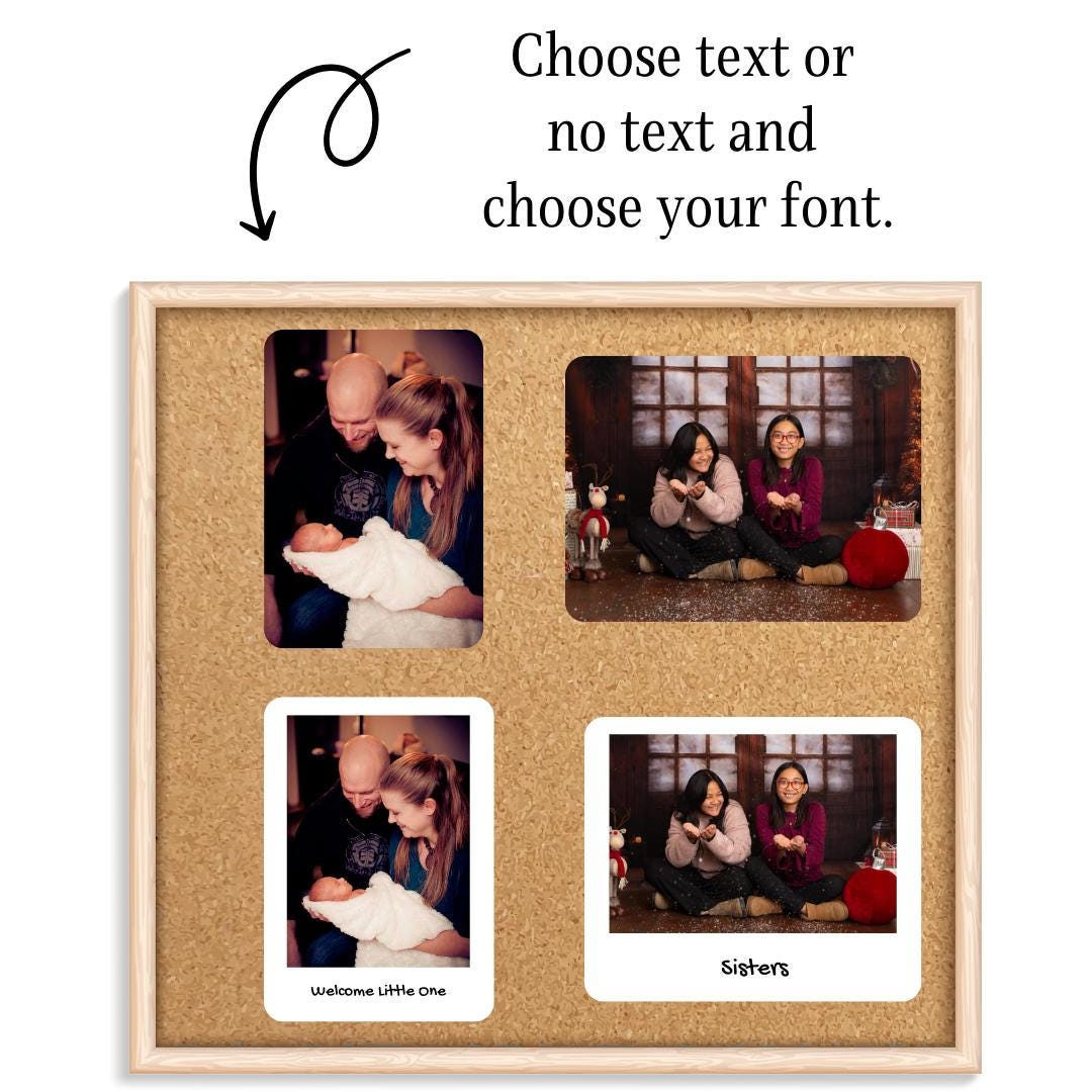 Standard Shape Custom Photo Sticker or Magnet , Sticker Bundle,Family stickers, Photo Magnets, e-reader Kindle Sticker, Water Bottle Sticker