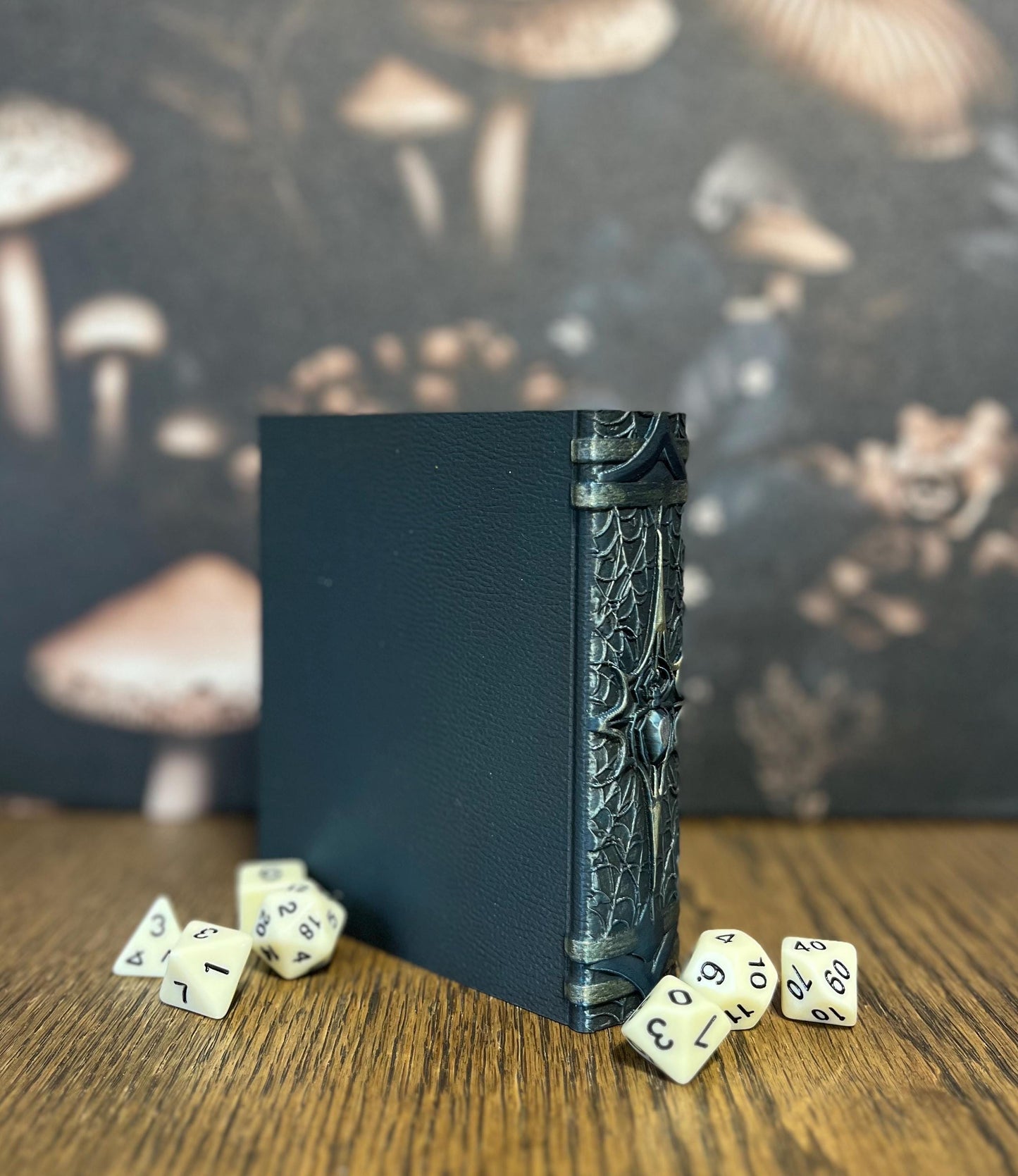 Hand Painted Nightweaver Dice Tome, Dice Rolling Tray, Minifigure Storage for Roleplaying Games, DnD and Magic Card Storage, Custom Gift