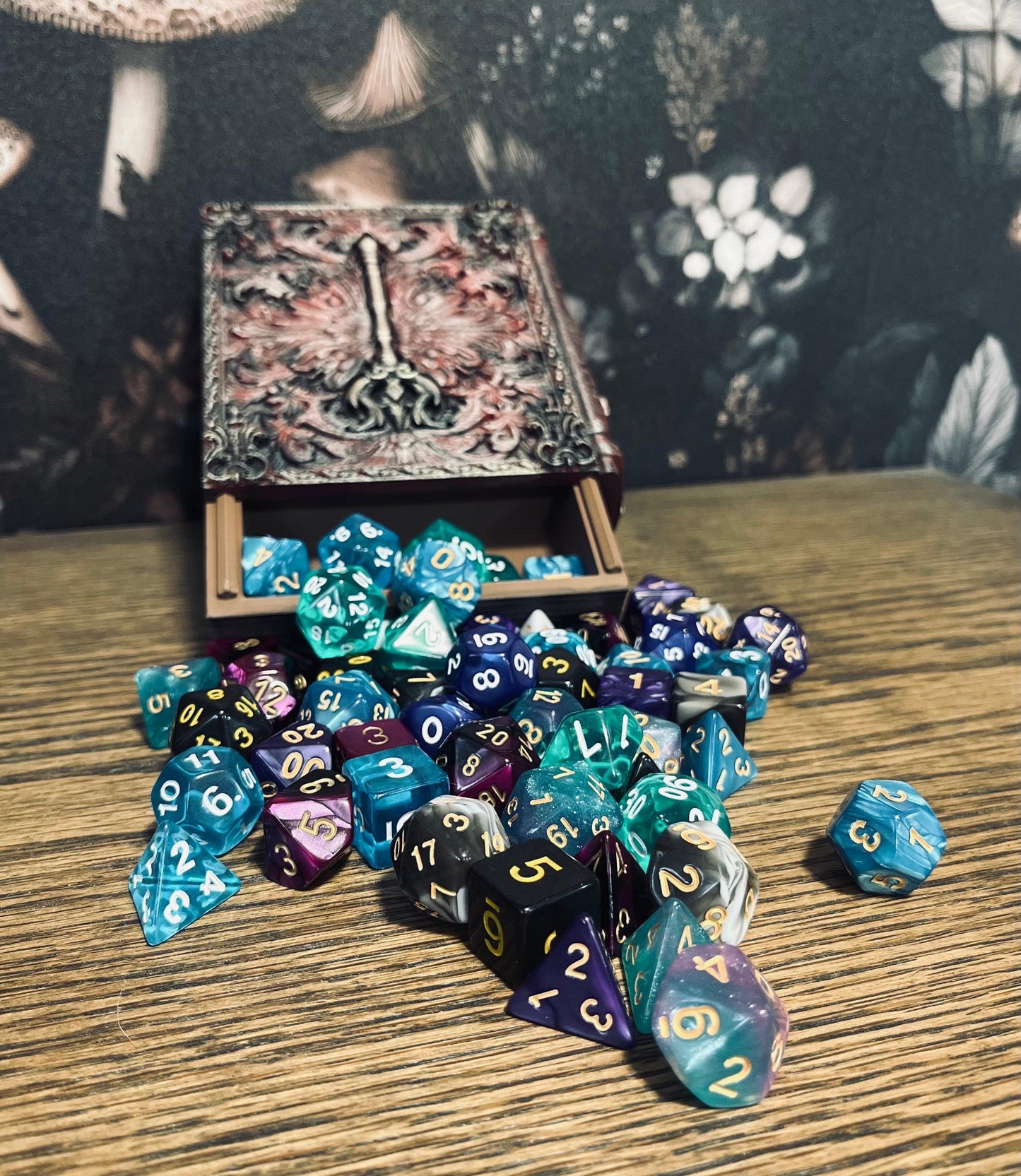 Hand Painted Pirate Tankard & Dice Tower, Dice Storage, Can Holder, RPG Game night