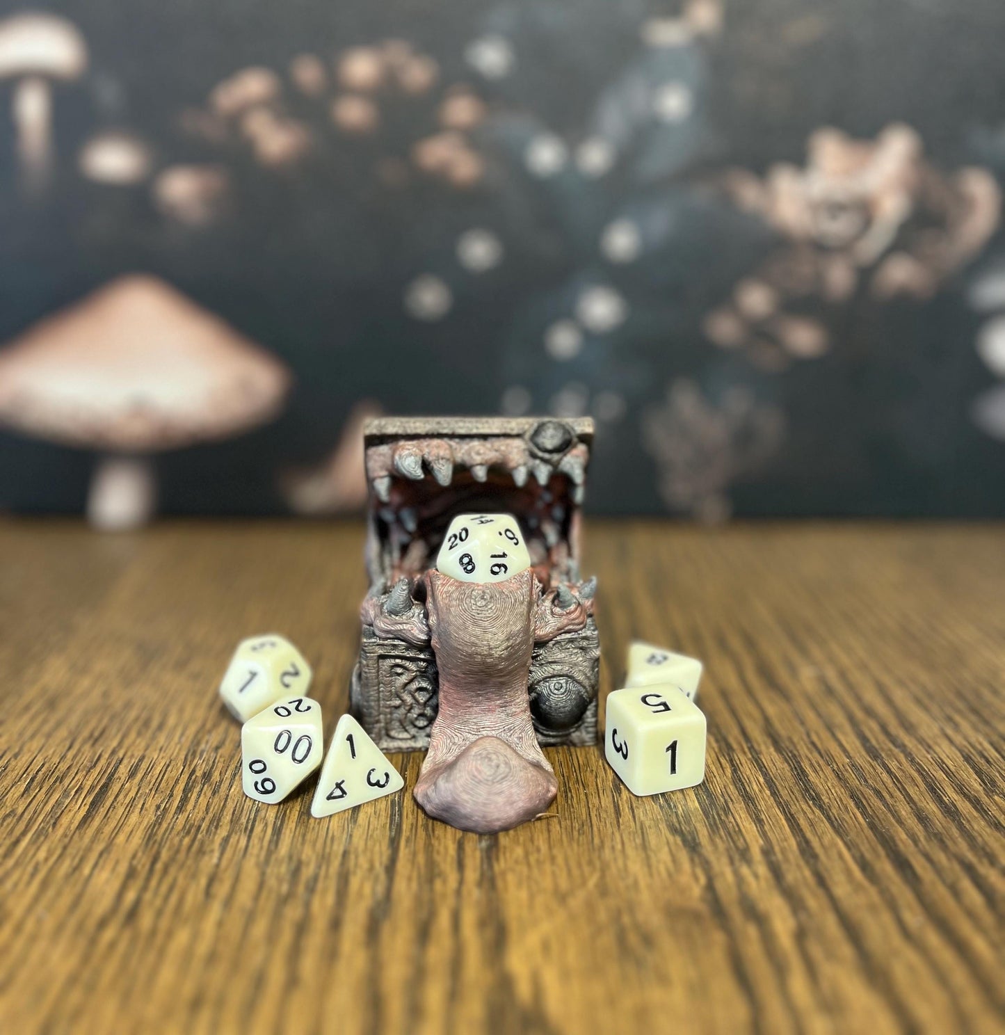 Hand Painted Mimic Dice Jail, Dice Tower, Mimic, RPG, Game night