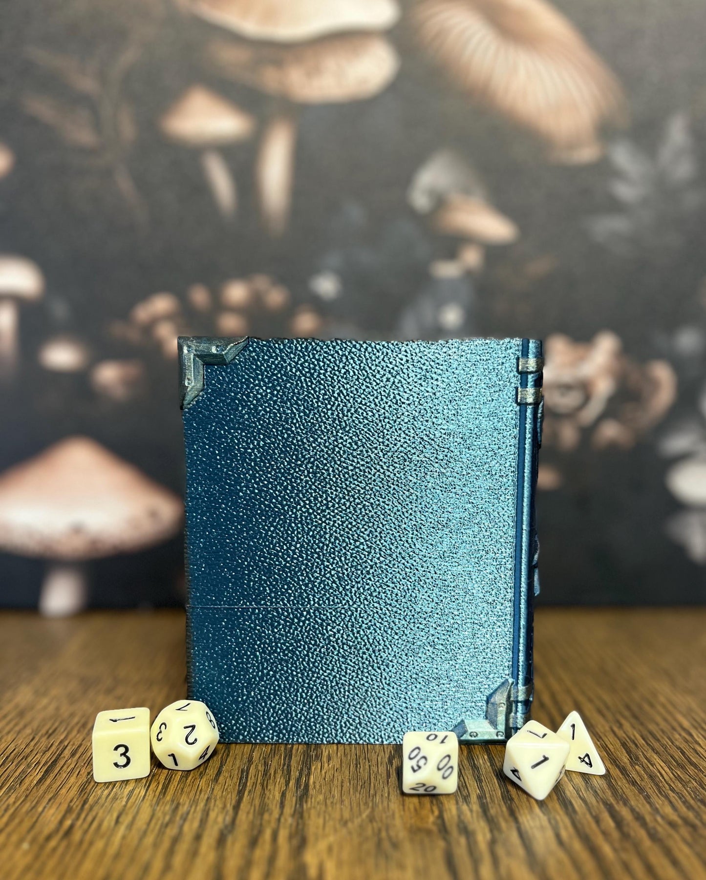 Hand Painted Space Dice Tome, Dice Rolling Tray, Minifigure Storage for Roleplaying Games, DnD and Magic Card Storage, Custom gift