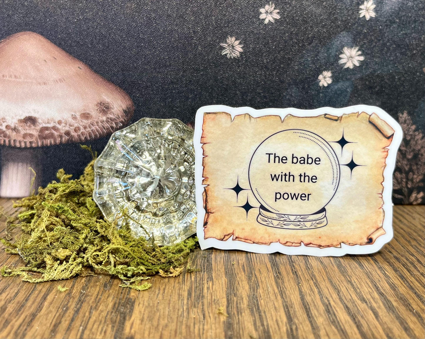 The babe with the power, Glass Ball, Labyrinth Stickers Magnet, 80's Movies, e-reader Kindle Sticker, Water Bottle Sticker, Laptop Sticker