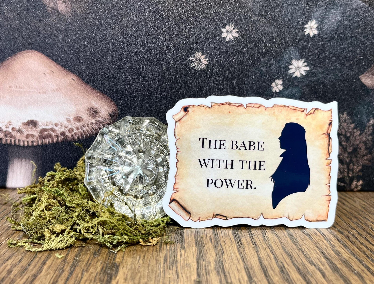 The babe with the power, Sarah silhouette, Labyrinth Stickers Magnet, e-reader Kindle Sticker, Water Bottle Sticker, Laptop Sticker,