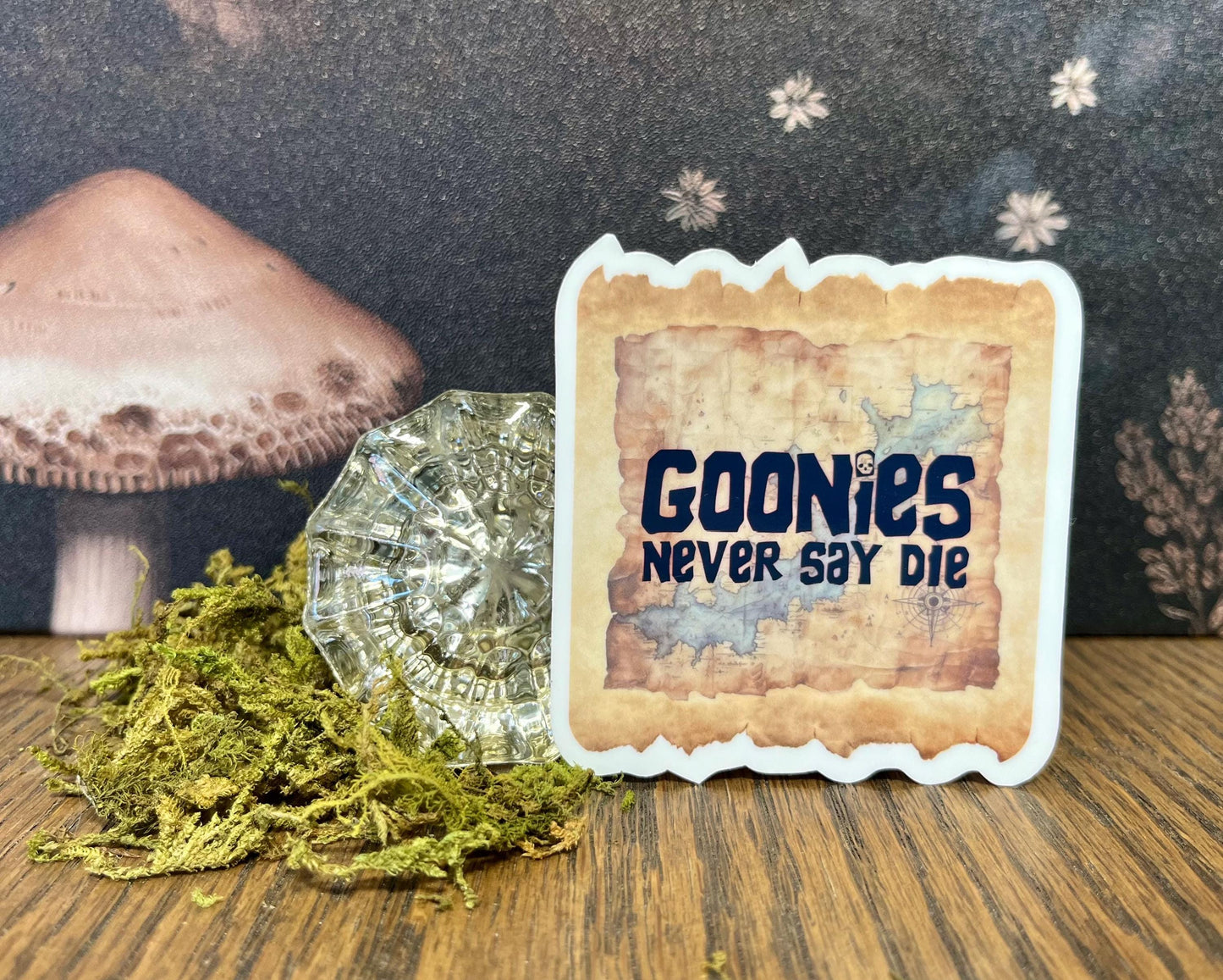 Goonies Never Say Die, Goonies Stickers Magnet, e-reader Kindle Sticker, Water Bottle Sticker, Laptop Sticker,