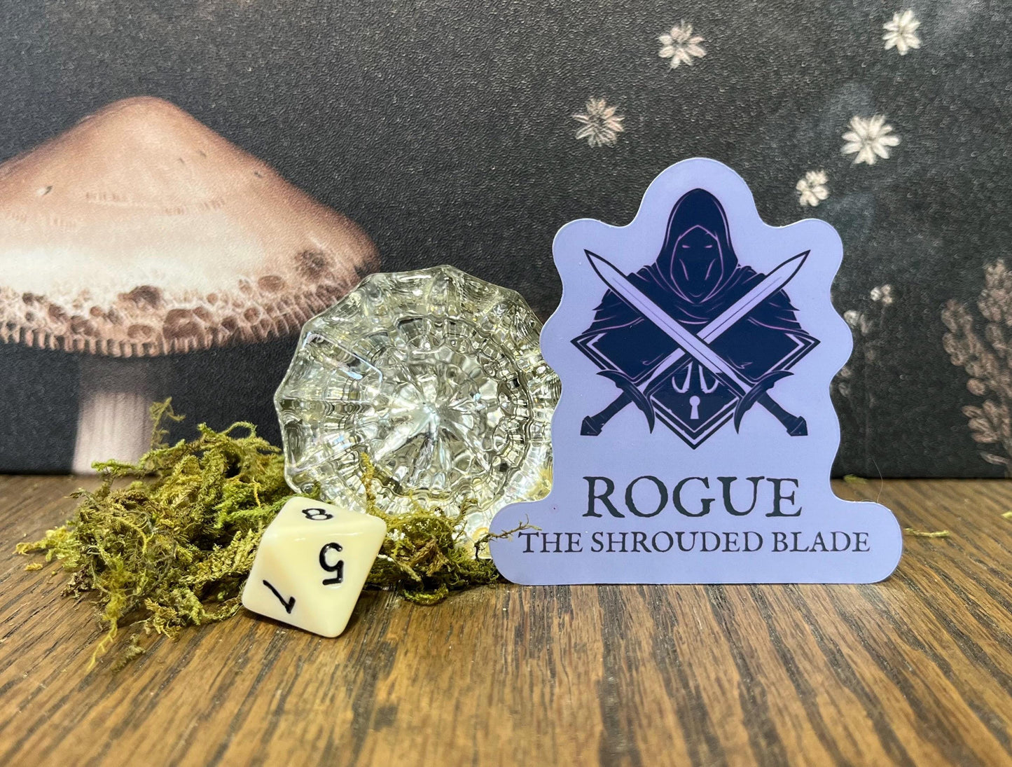 Rogue Class Sticker, Magnet, e-reader Kindle Sticker, Water Bottle Sticker, Dungeons & Dragons, DnD gift, Dnd classes