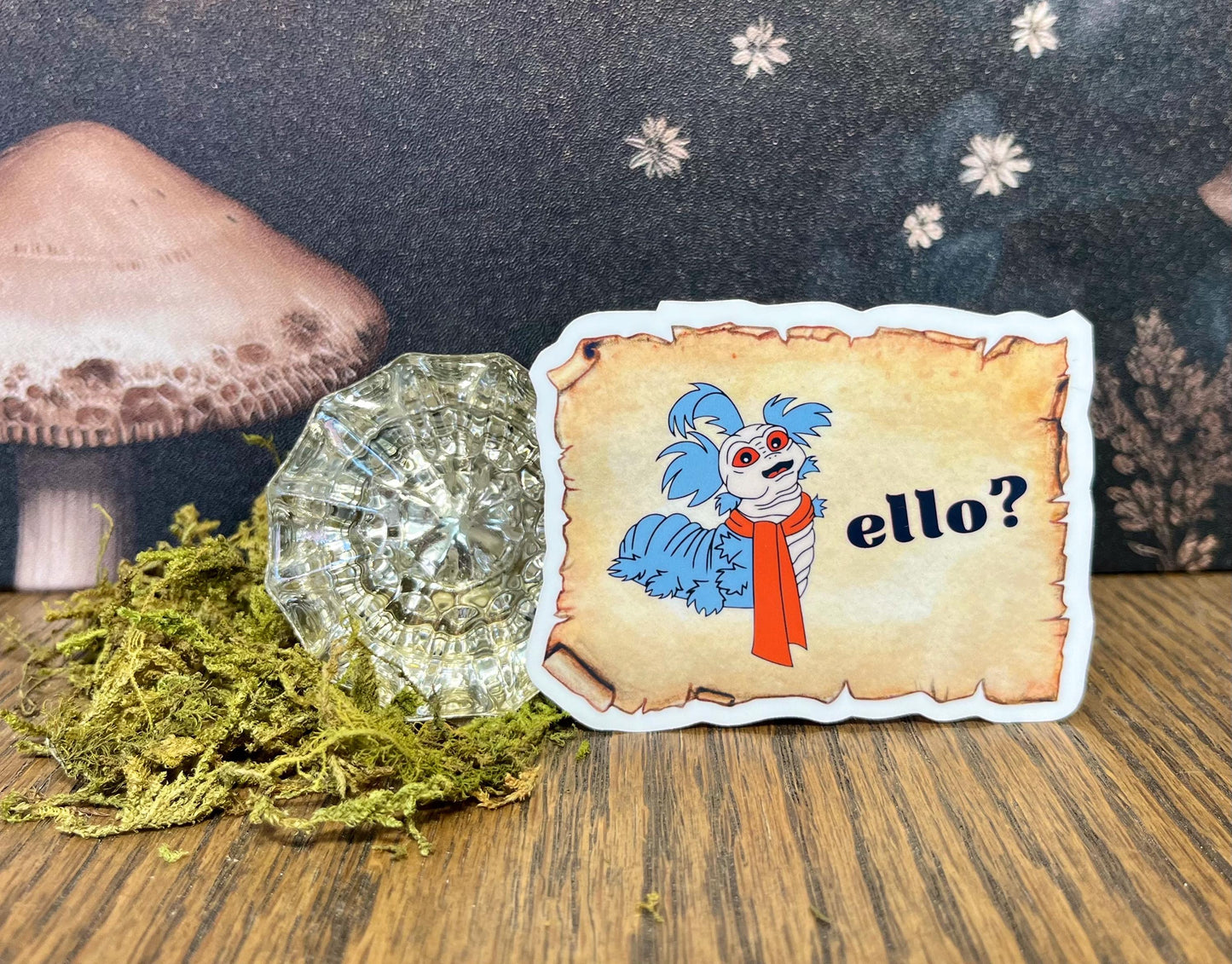 ello?, ello worm, Labyrinth Stickers, Labyrinth magnet, 80's Movies, Kindle Sticker, Water Bottle Sticker, Laptop Sticker