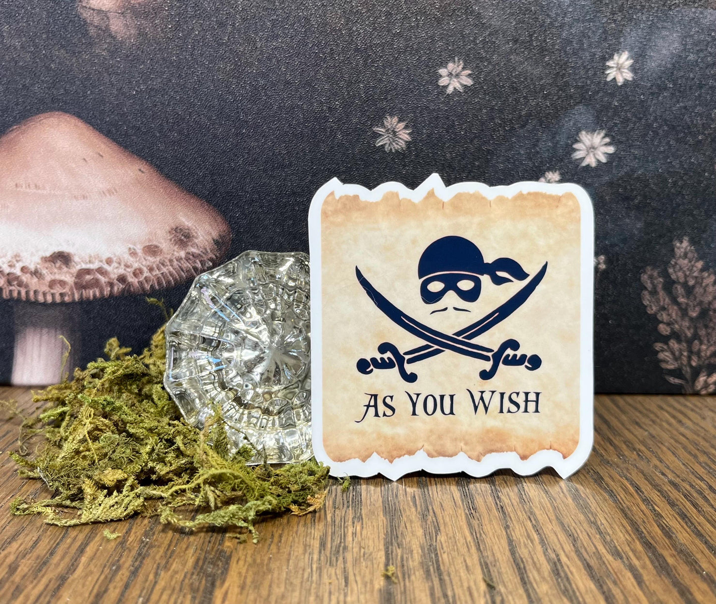 As You Wish, Westley, Princess Bride Stickers, Magnets, 80's Movies, Princess Bride movie gift, Kindle Sticker, Water Bottle Sticker