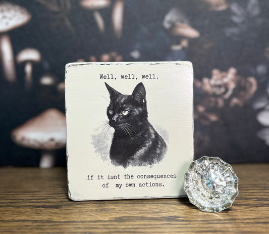 Well, well, well, if it isn't the consequences of my own actions Decorative Block