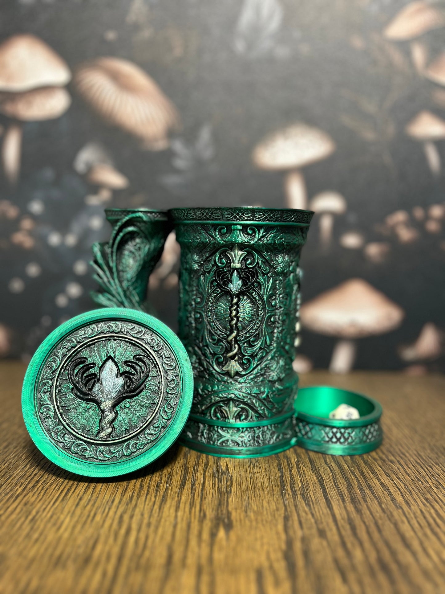 Druid Tankard & Dice Tower, Can Holder, Dice Storage, Dice Vault