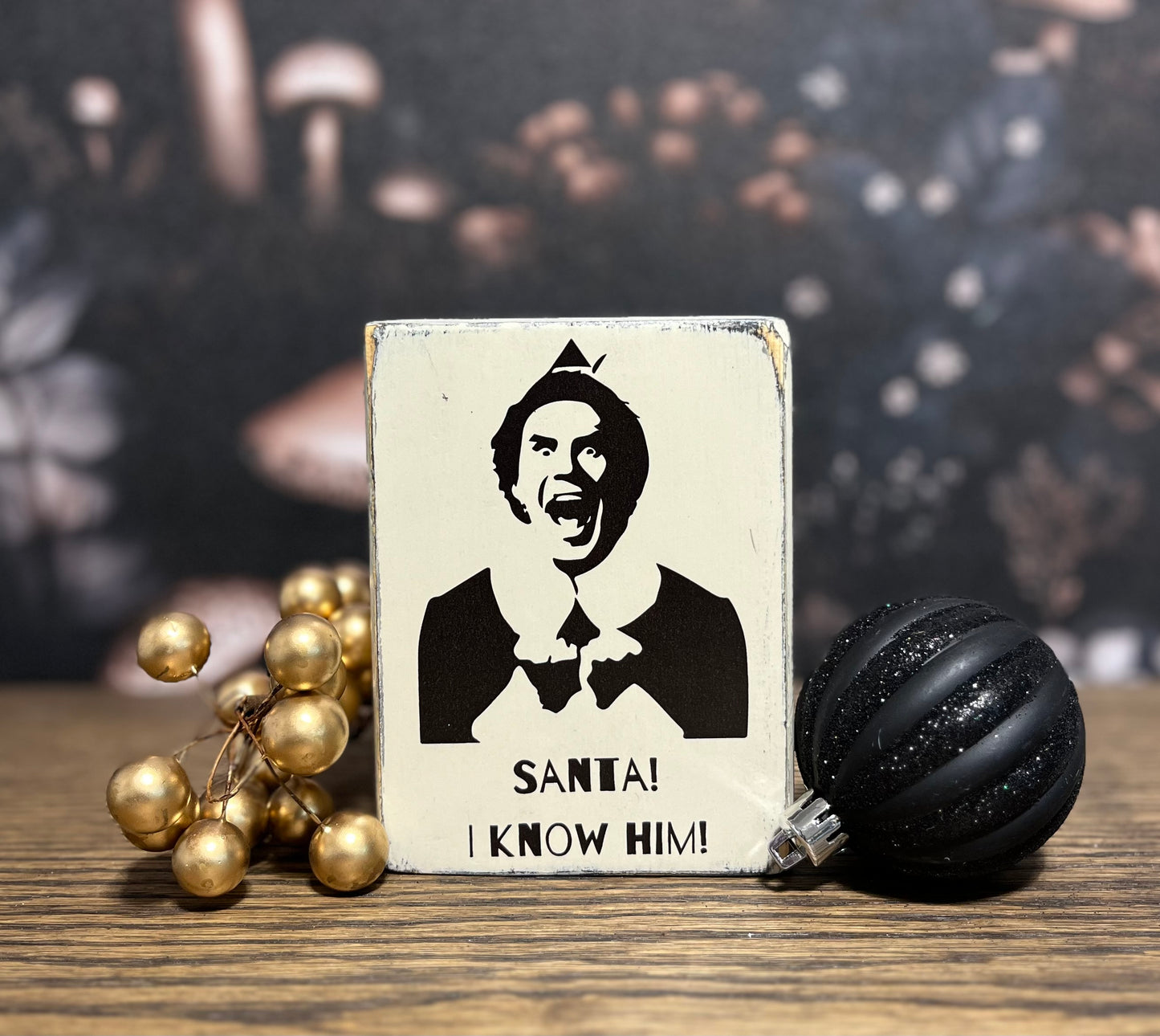 Santa! I know him! Buddy the Elf Sign