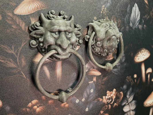 Hand Painted Labyrinth Door Knockers, Labyrinth gift, Labyrinth movie, Door Knockers