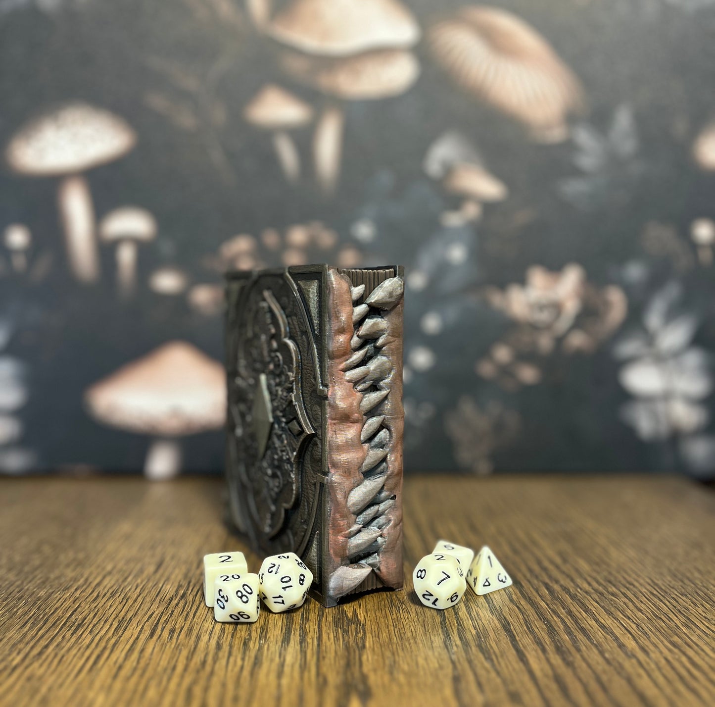 Mimic Dice Tome, Dice Tray, Miniature Storage, Roleplaying Games, DnD, Keepsake Storage Box, Jewellery Box, Custom Gift