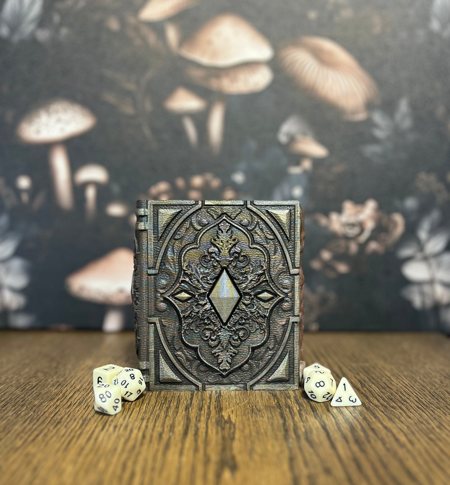 Mimic Dice Tome, Dice Tray, Miniature Storage, Roleplaying Games, DnD, Keepsake Storage Box, Jewellery Box, Custom Gift