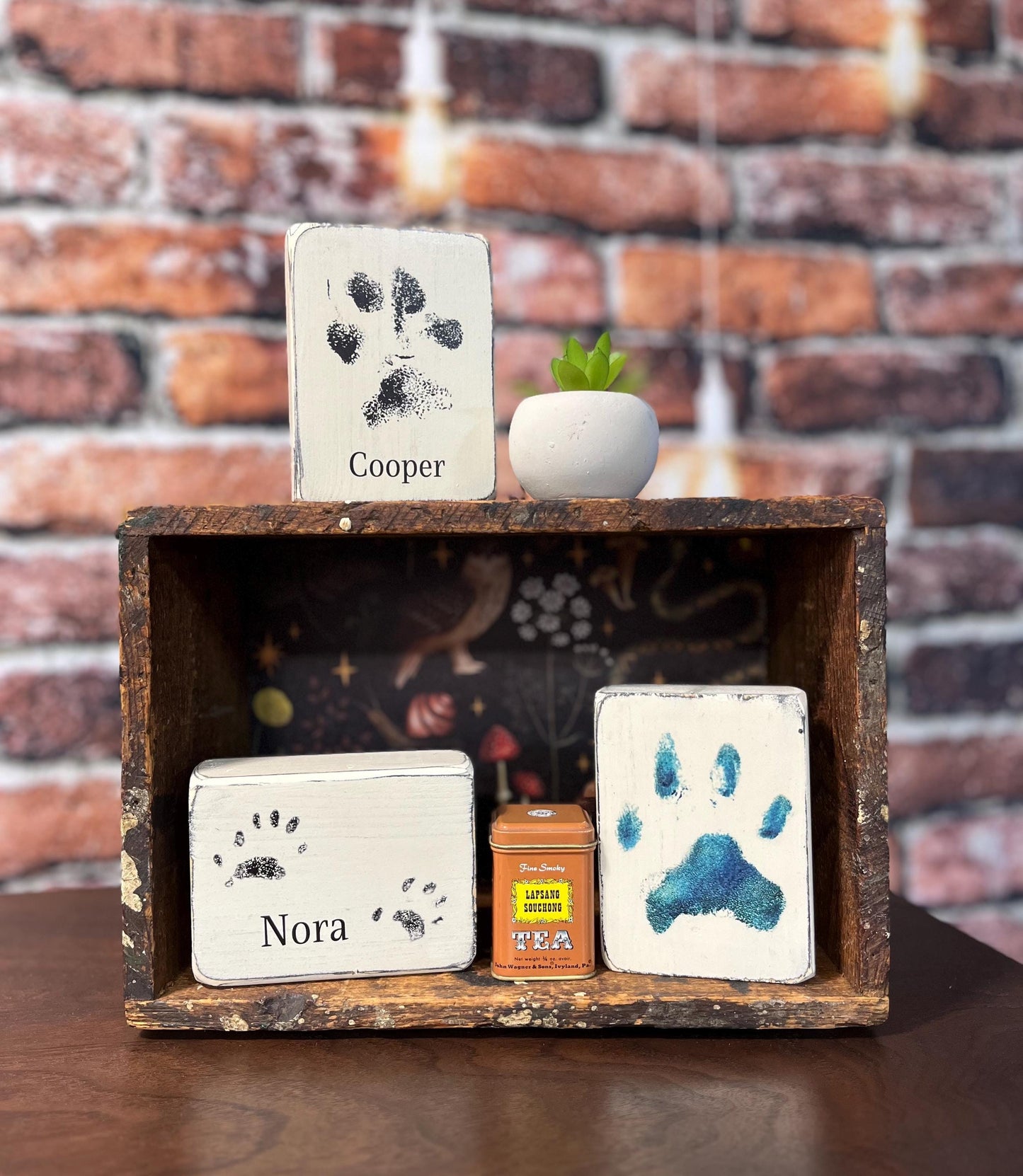 Custom Paw Print Block