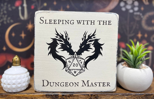 Sleeping with the Dungeon Master, Decorative Block, D&D, Dungeons and Dragons