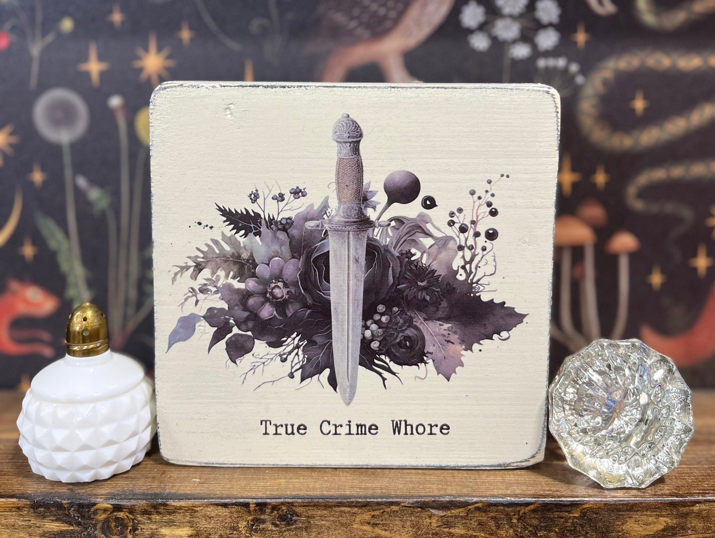 True Crime Whore Block, Funny Signs, Funny Gifts, True Crime