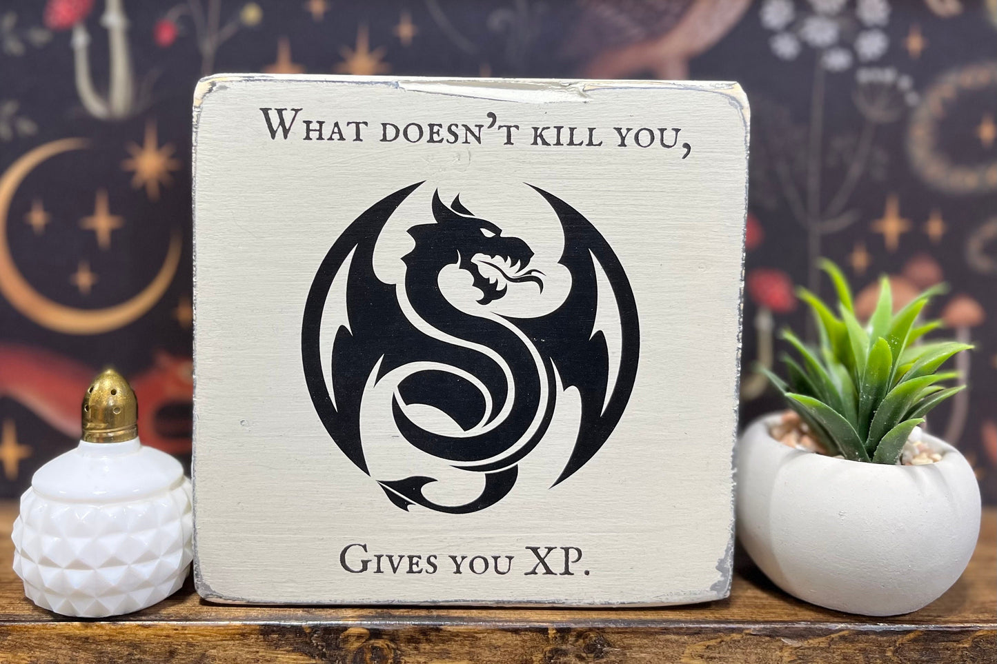 What doesn't kill you, gives you XP, Decorative Block, D&D, Dungeons and Dragons