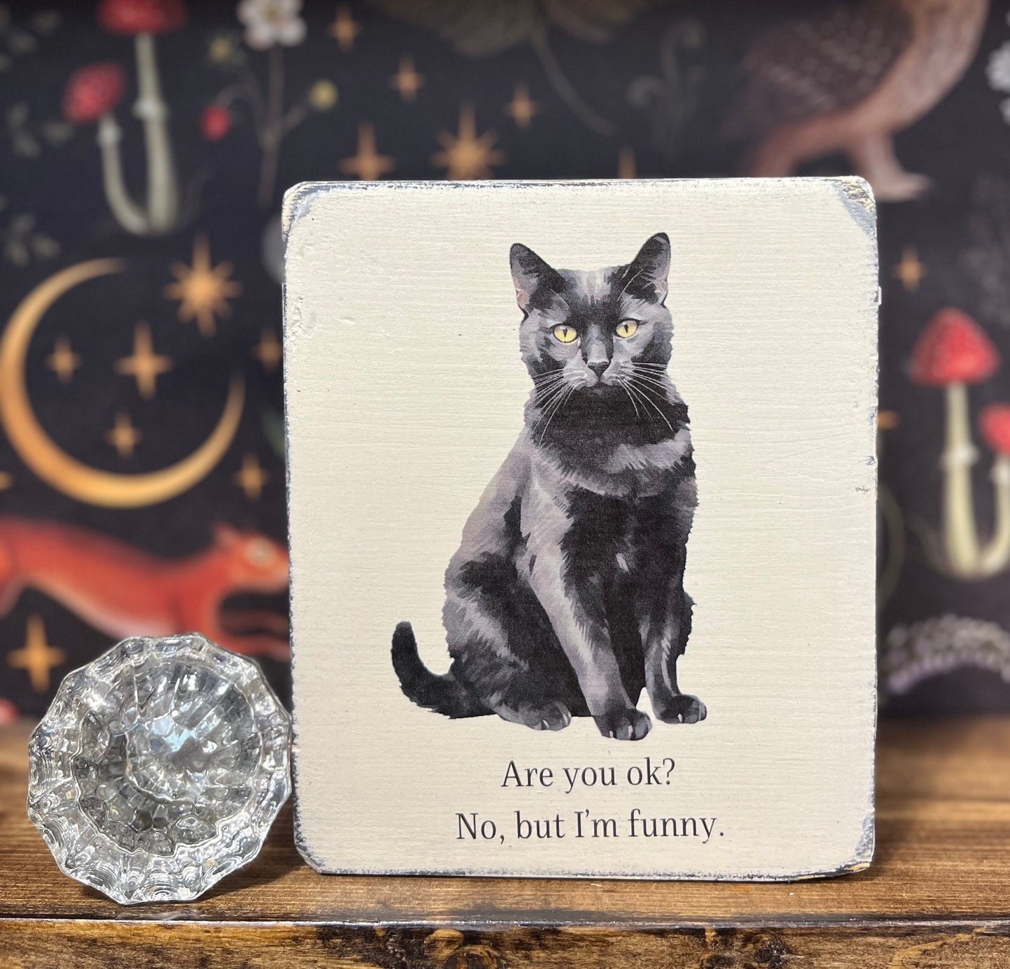 Are you ok? No, but I’m funny Decorative Block, Funny Signs, Funny Gifts