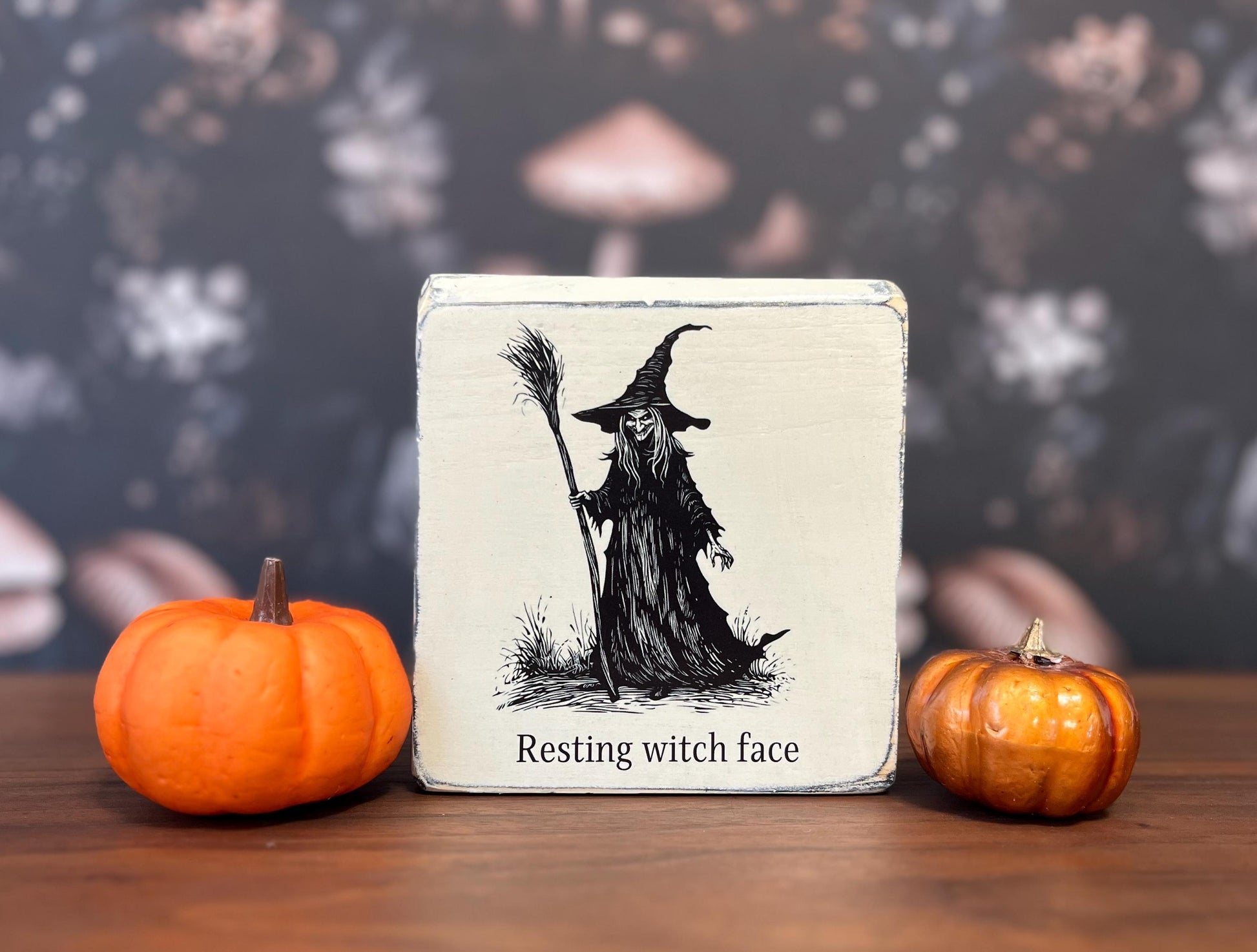 Resting witch face, Halloween Decor, Halloween sign, Witch Decor