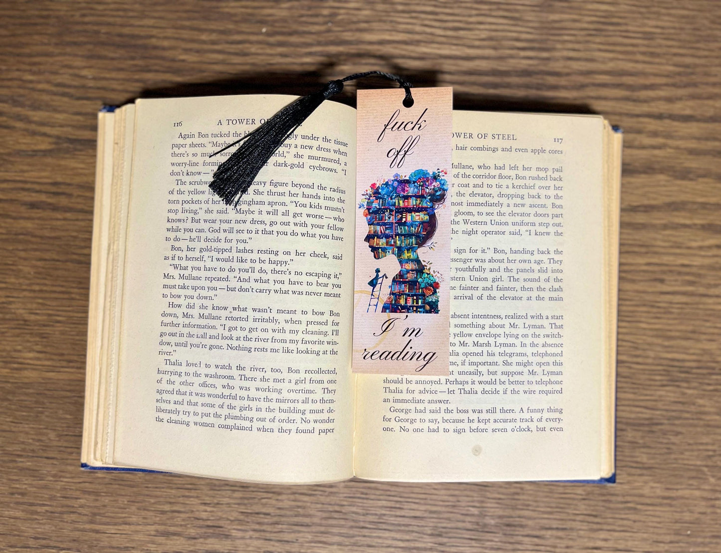 fuck off, I'm reading Bookmark, Funny Bookmark, Bookish Gift, Bookish Bookmark