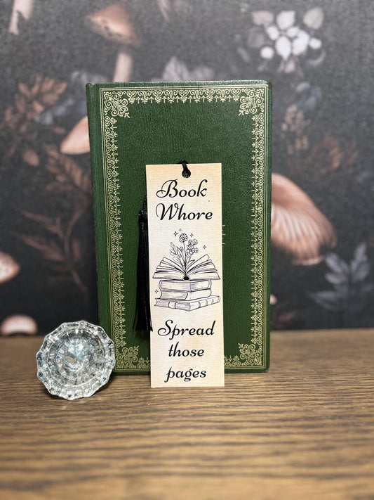 Book Whore Spread Those Pages, Bookmark, Funny Bookmark, Bookish Gift, Bookish Bookmark