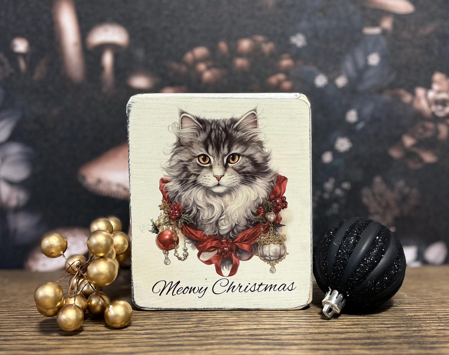 Meowy Christmas, Christmas Sign, Christmas cats