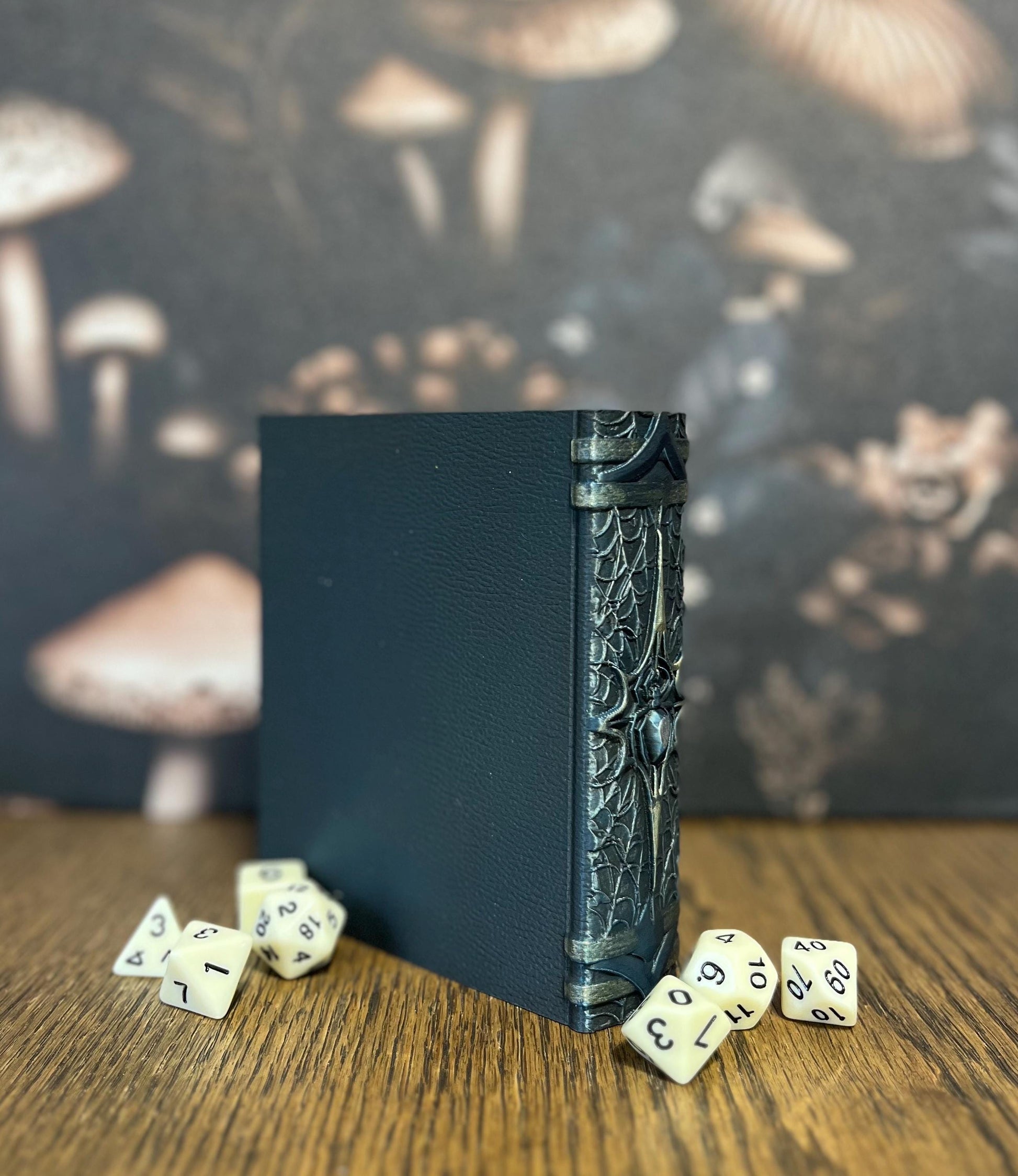 Hand Painted Nightweaver Dice Tome, Dice Rolling Tray, Minifigure Storage for Roleplaying Games, DnD and Magic Card Storage, Custom Gift