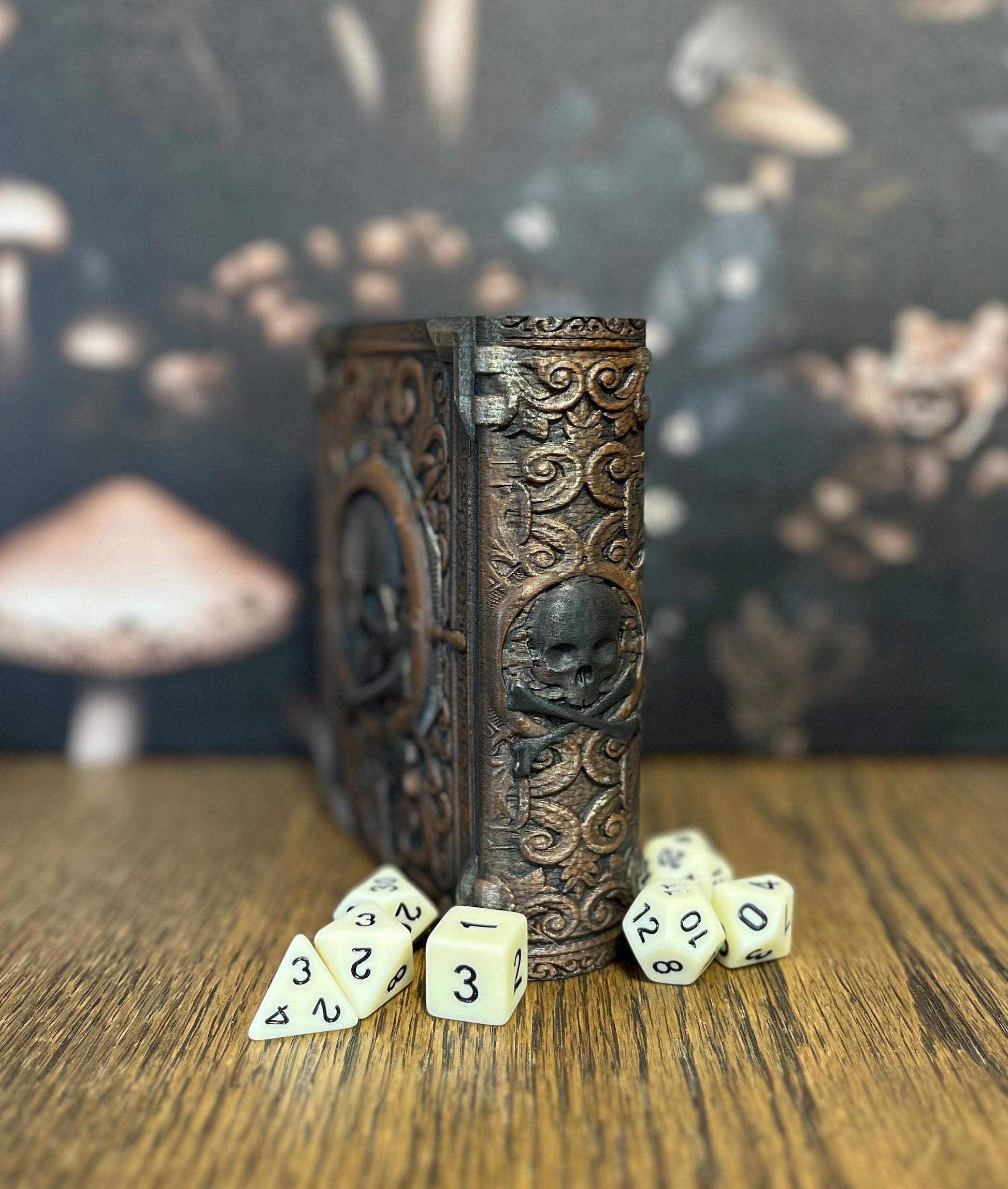 Hand Painted Pirate Dice Tome, Dice Tray, Miniature Storage, Roleplaying Games, DnD, Keepsake Storage Box, Jewellery Box, Custom Gift