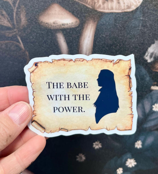 The babe with the power, Sarah silhouette, Labyrinth Stickers Magnet, e-reader Kindle Sticker, Water Bottle Sticker, Laptop Sticker,