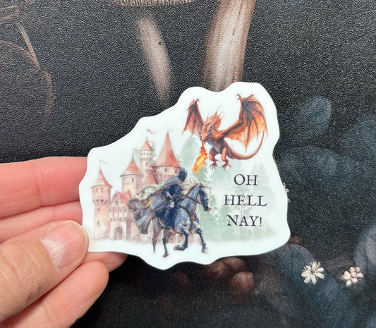 Oh Hell Nay Sticker, Magnet, e-reader Kindle Sticker, Water Bottle Sticker, Laptop Sticker, Dungeons & Dragons, DnD
