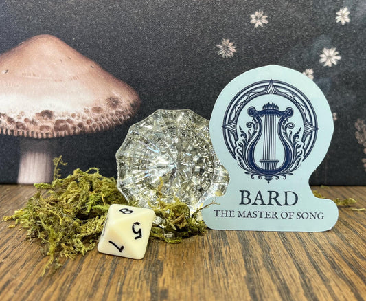 Bard Class Sticker, Magnet, e-reader Kindle Sticker, Water Bottle Sticker, Dungeons & Dragons, DnD gift, Dnd classes